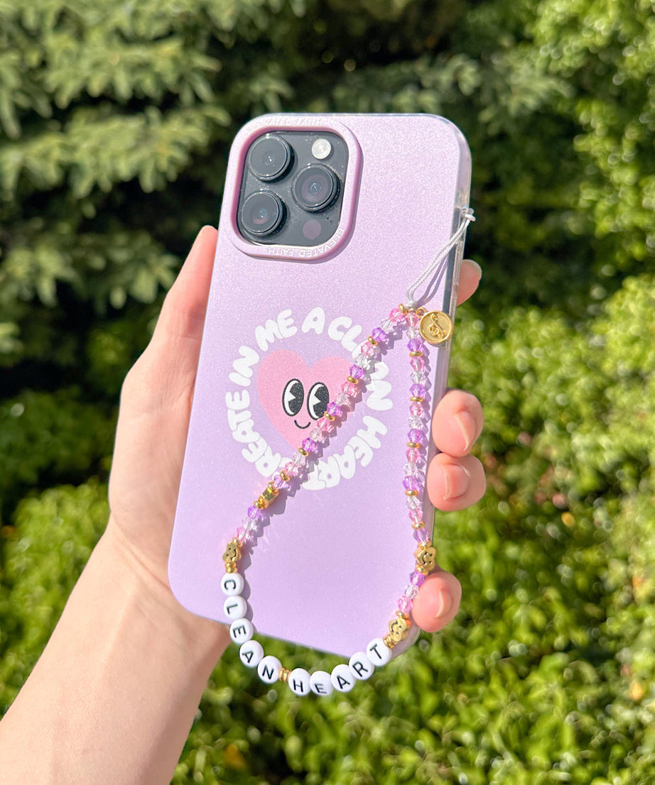 Schaffe in mir ein reines Herz Handy-Anhänger