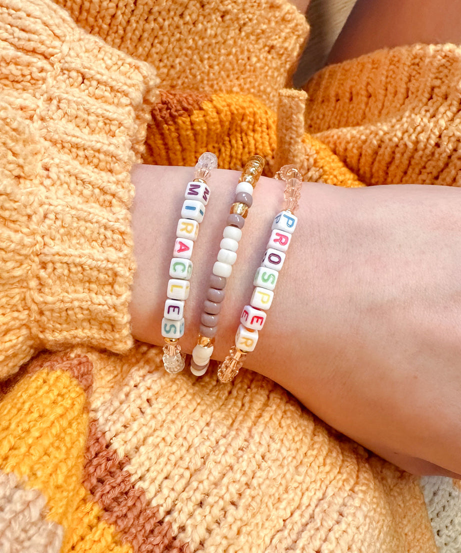 Prosper Letter Bracelet