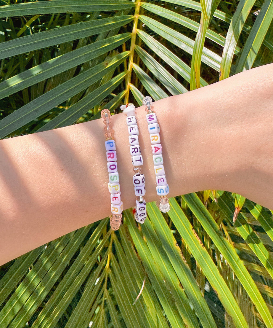 Miracles Letter Bracelet