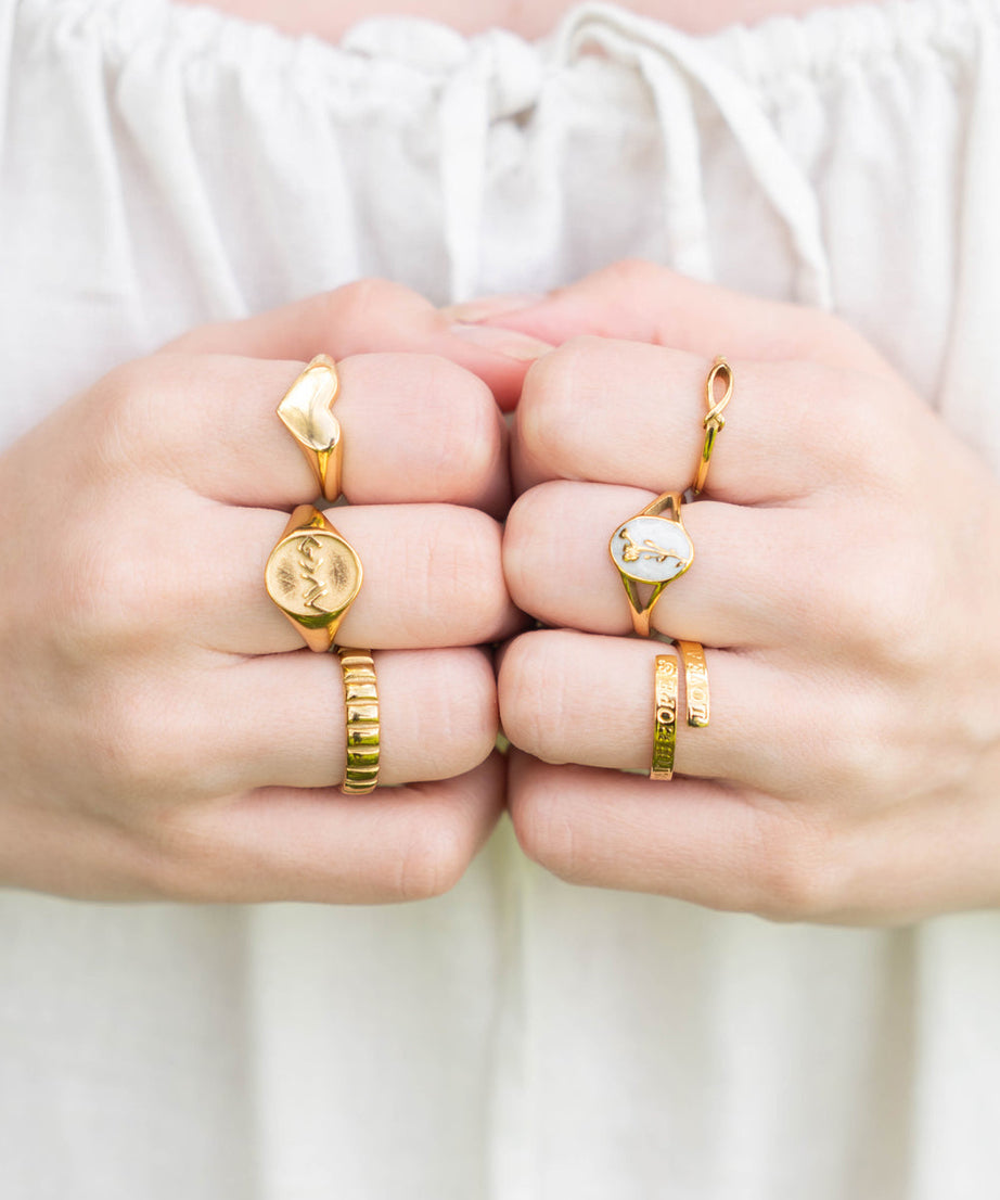 Highs and Lows Signet Ring