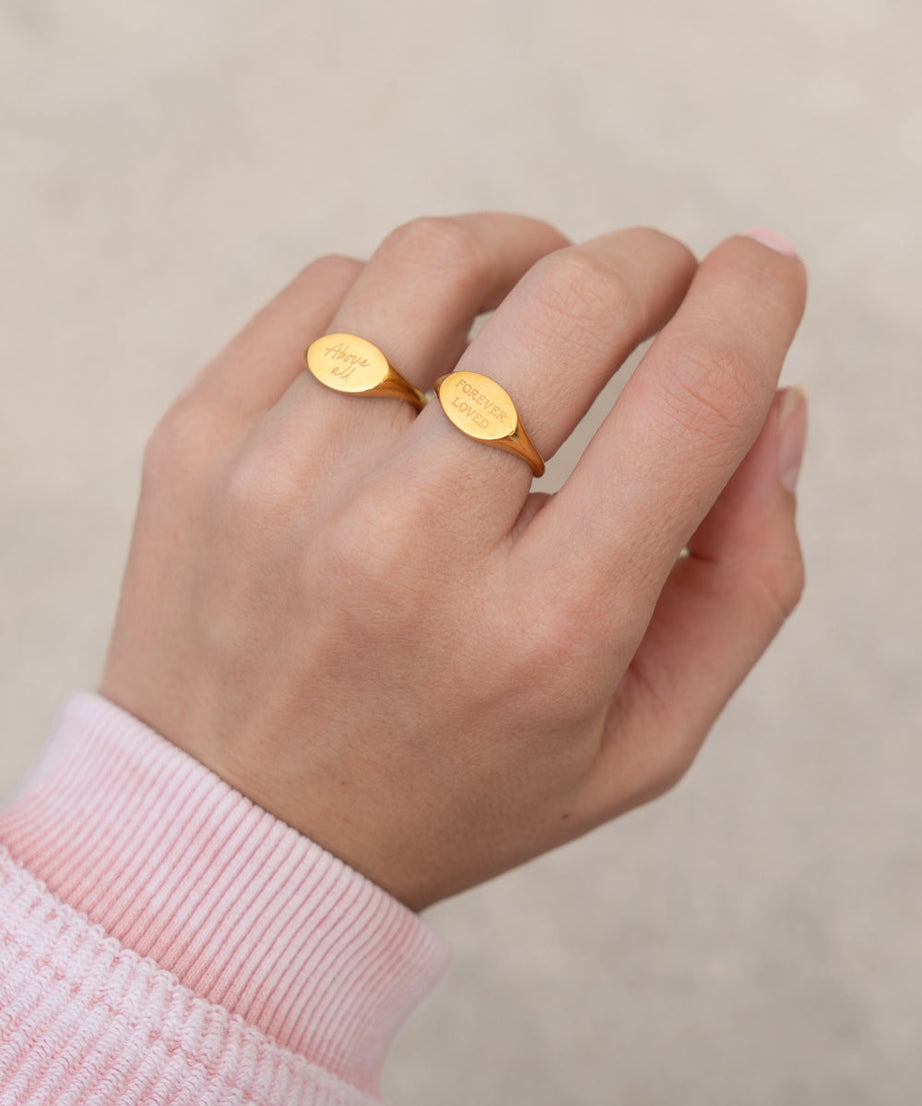 Above All Oval Signet Ring