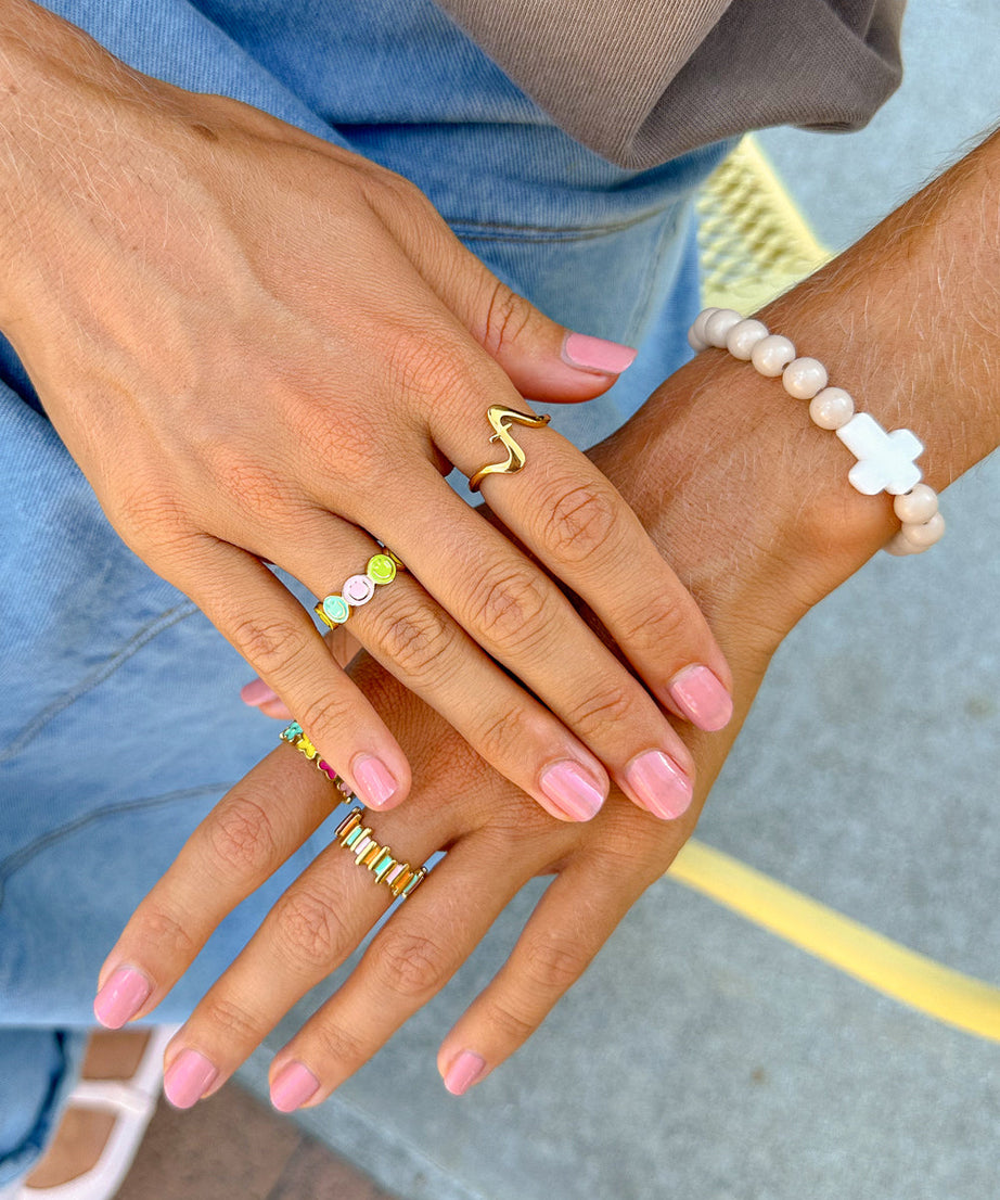 Wavy Cross Ring