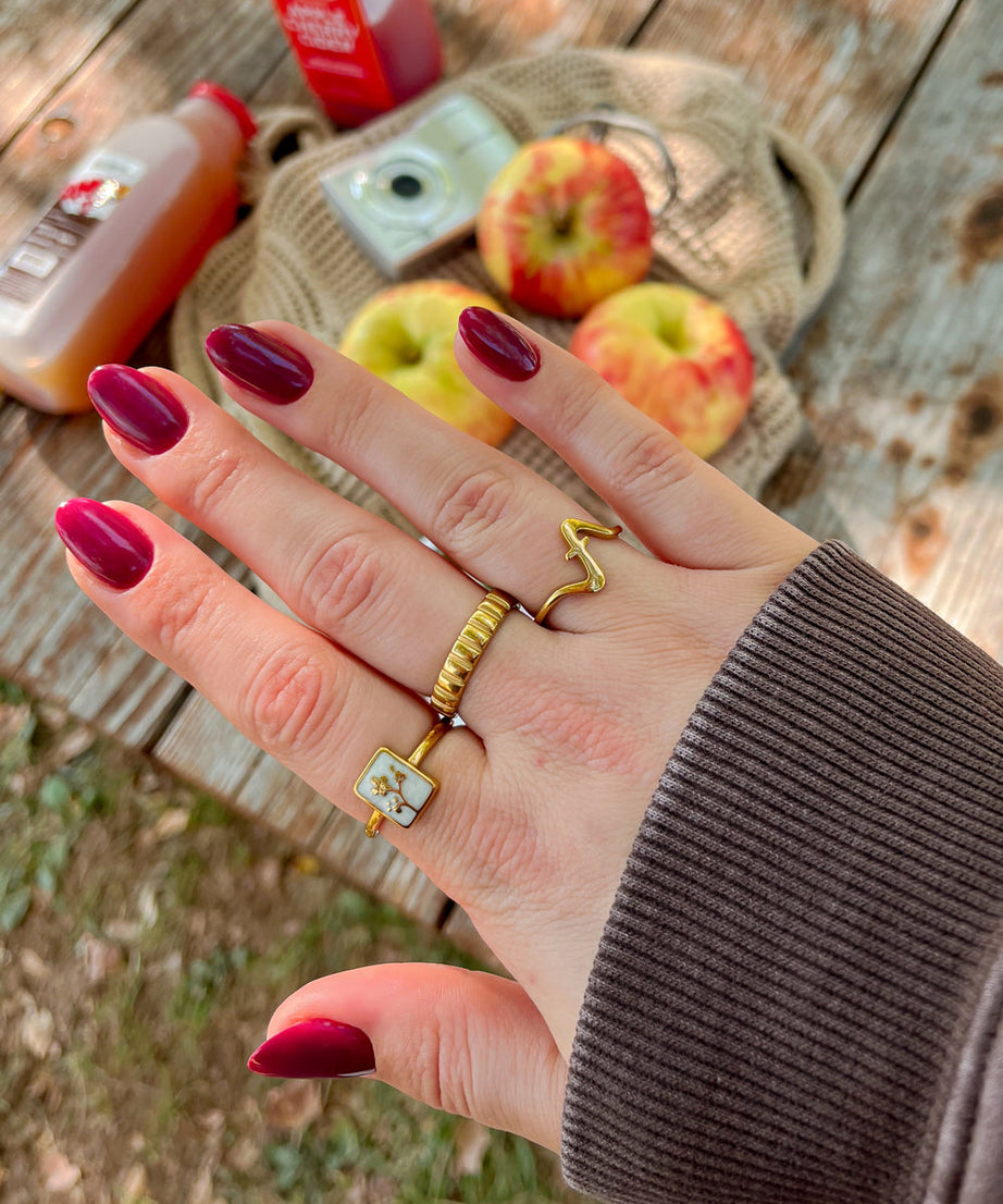 Flower Rectangular Ring