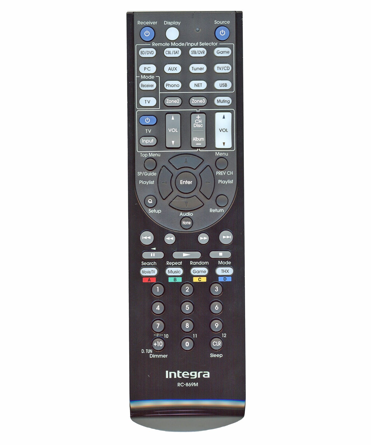 Integra RC869M A/V Receiver Remote Control - 24140869