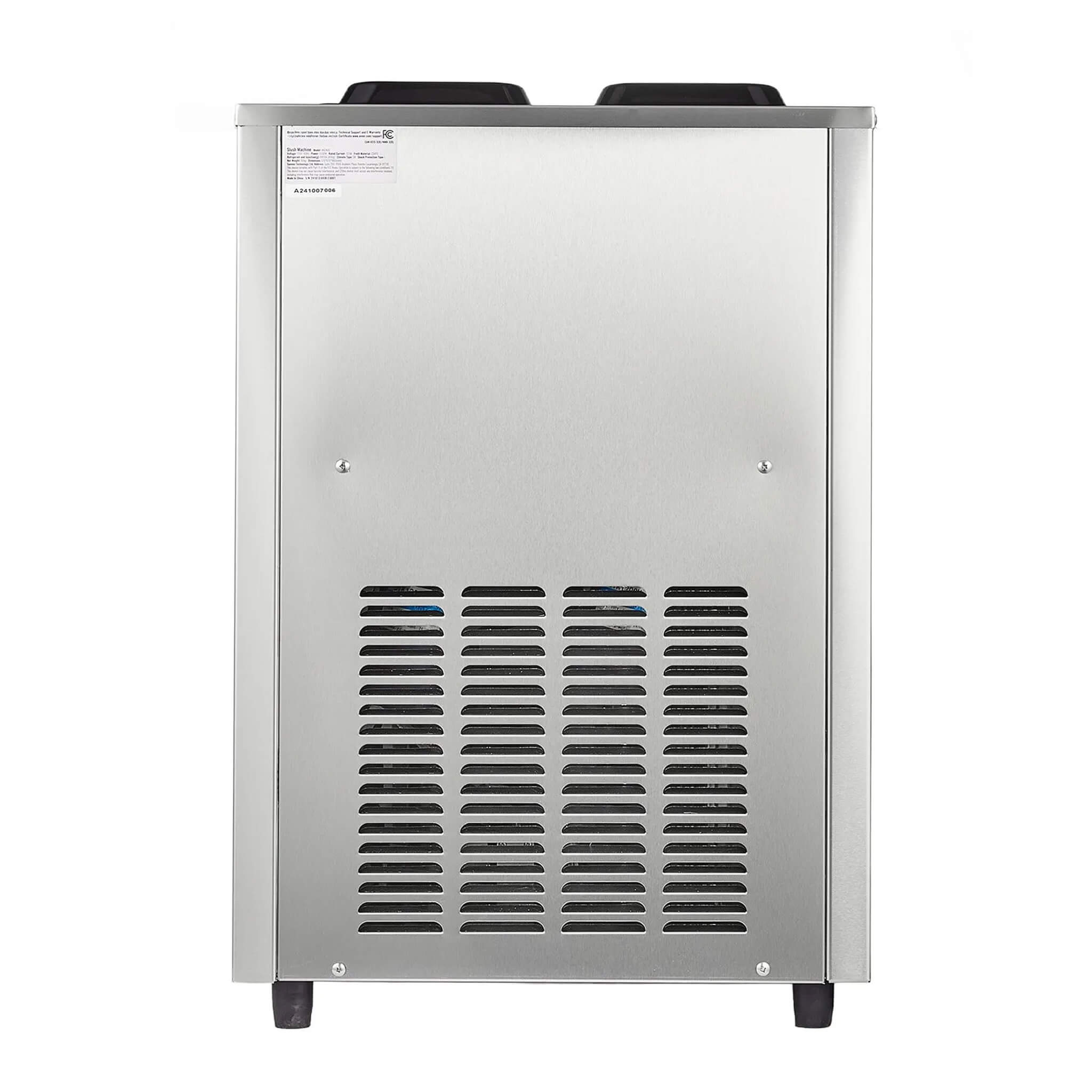 24L Commercial Double Cylinder Stainless Steel Slushy Machine With Touchscreen (SAK64125)