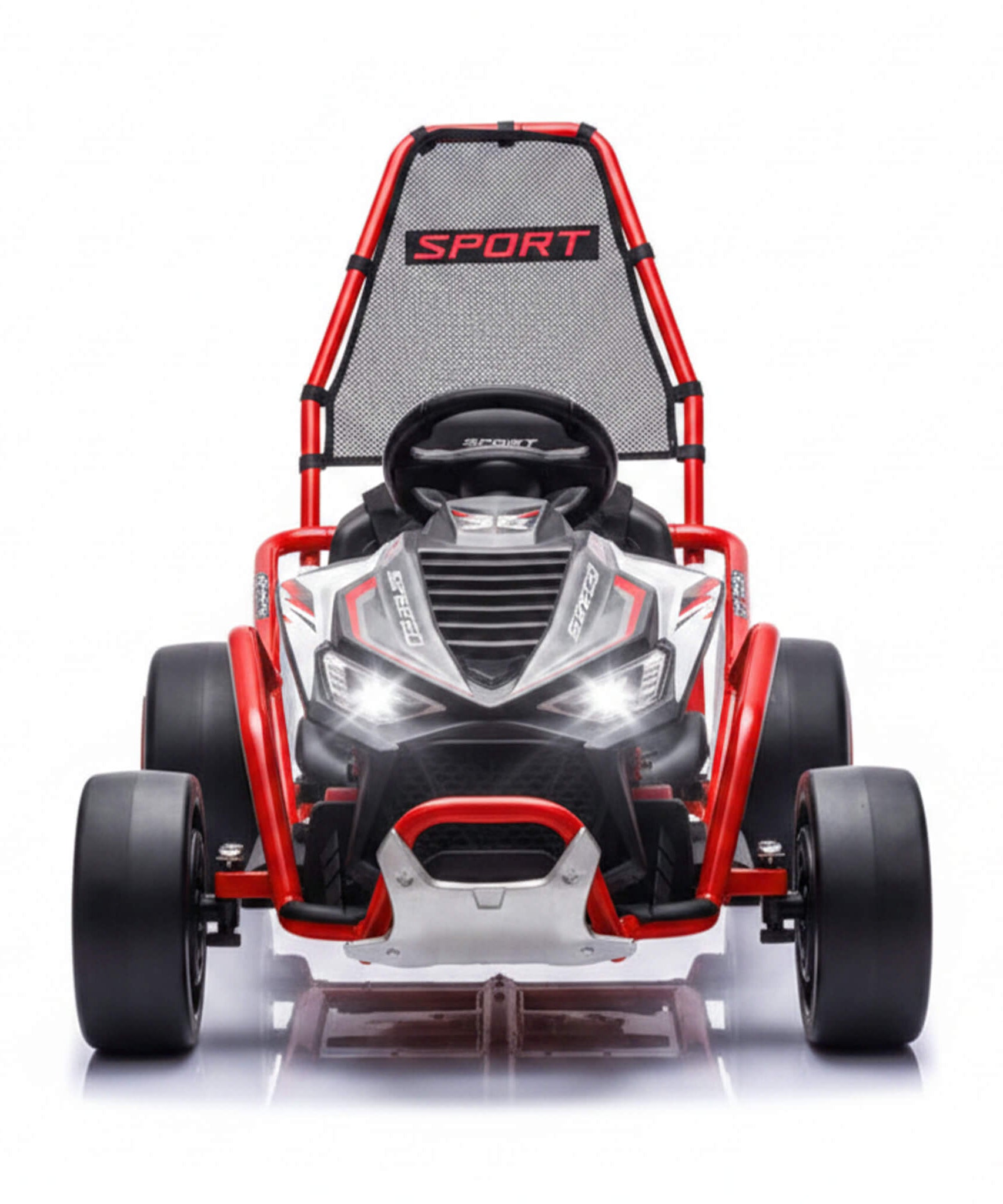 24V 400W Kids Electric Drift Go-Kart With Roll Cage, Bluetooth And Safety Harness (SAK82435)