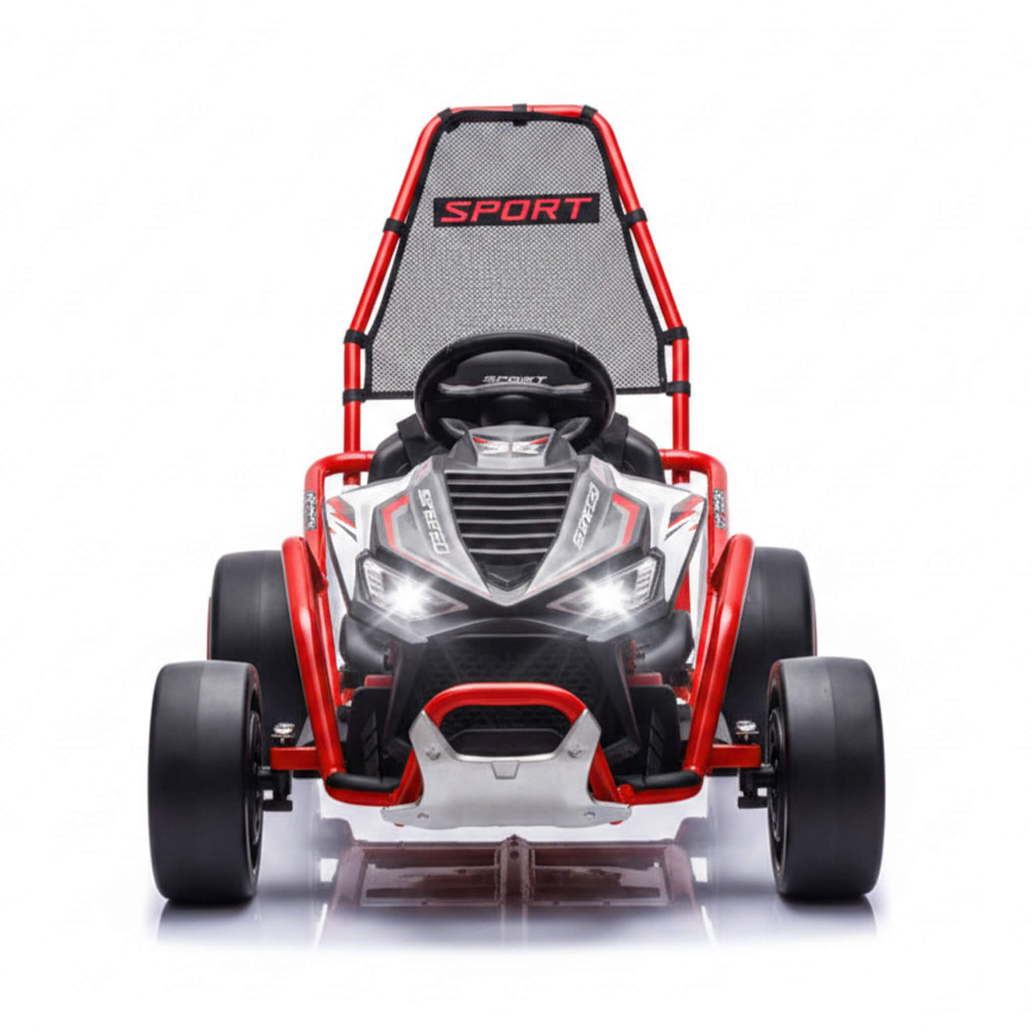 24V 400W Kids Electric Drift Go-Kart With Roll Cage, Bluetooth And Safety Harness (SAK82435)