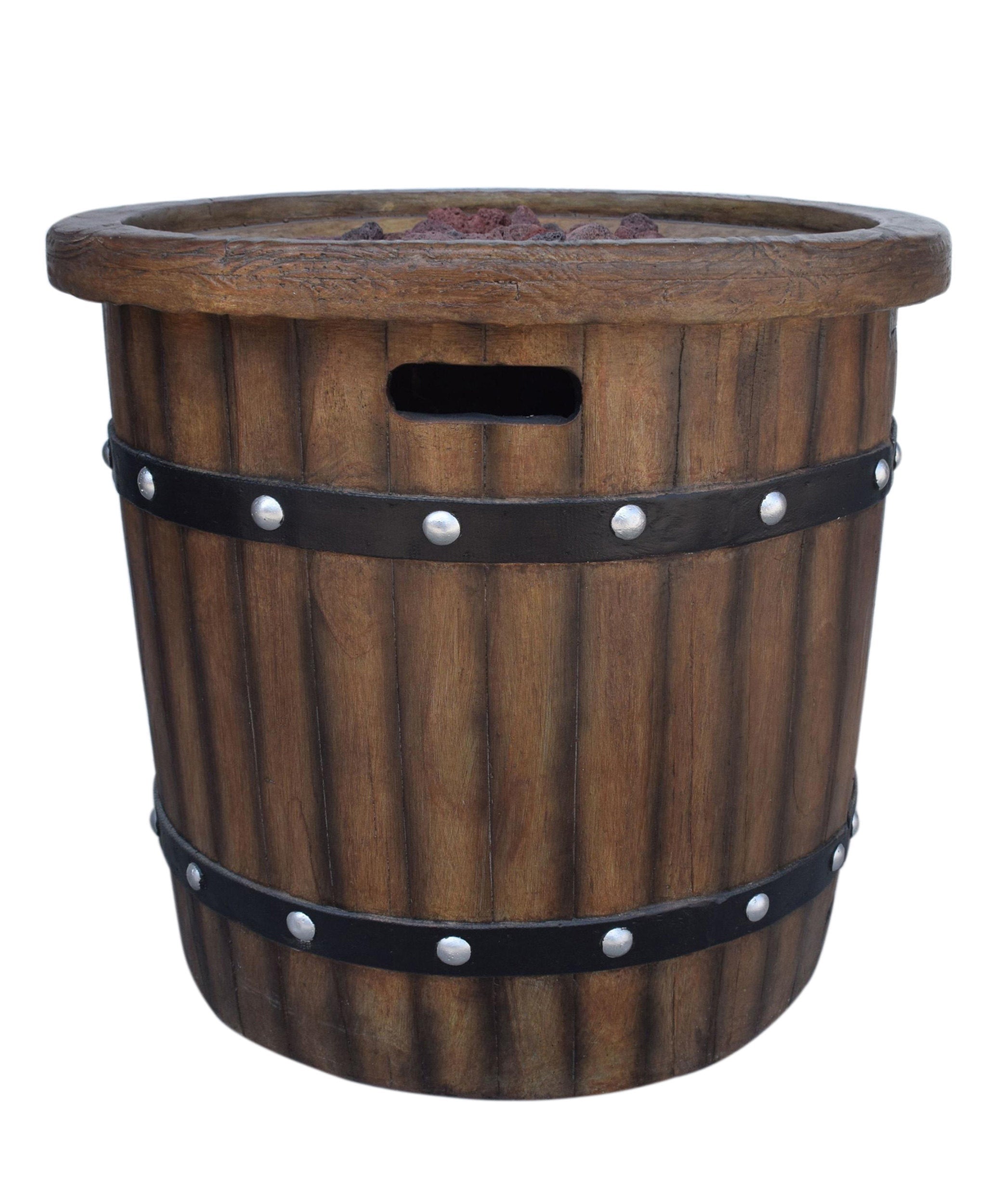 Alora 25-Inch Round 40K BTU Liquid Propance Concrete Fire Pit (SAK88764)