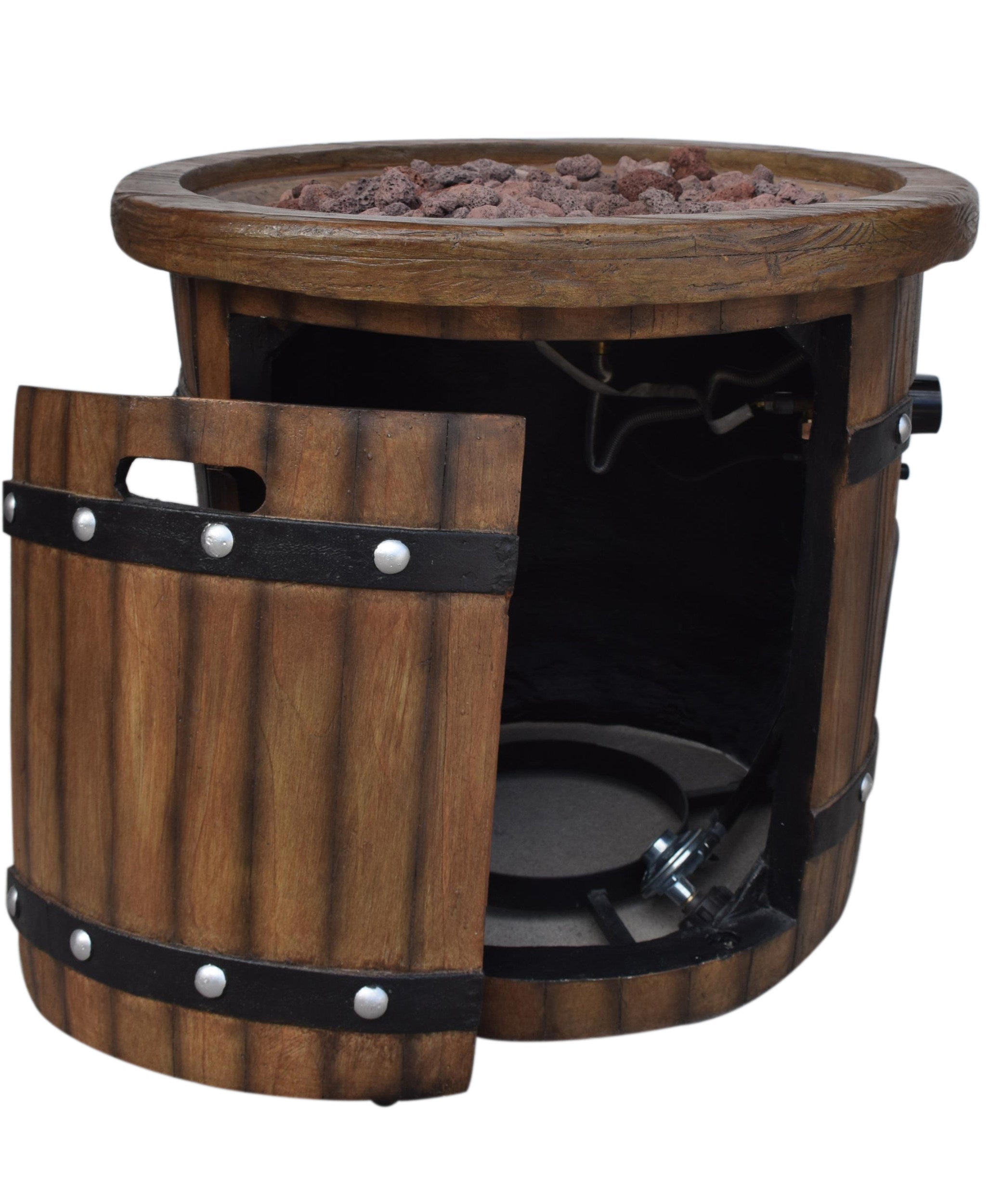Alora 25-Inch Round 40K BTU Liquid Propance Concrete Fire Pit (SAK88764)