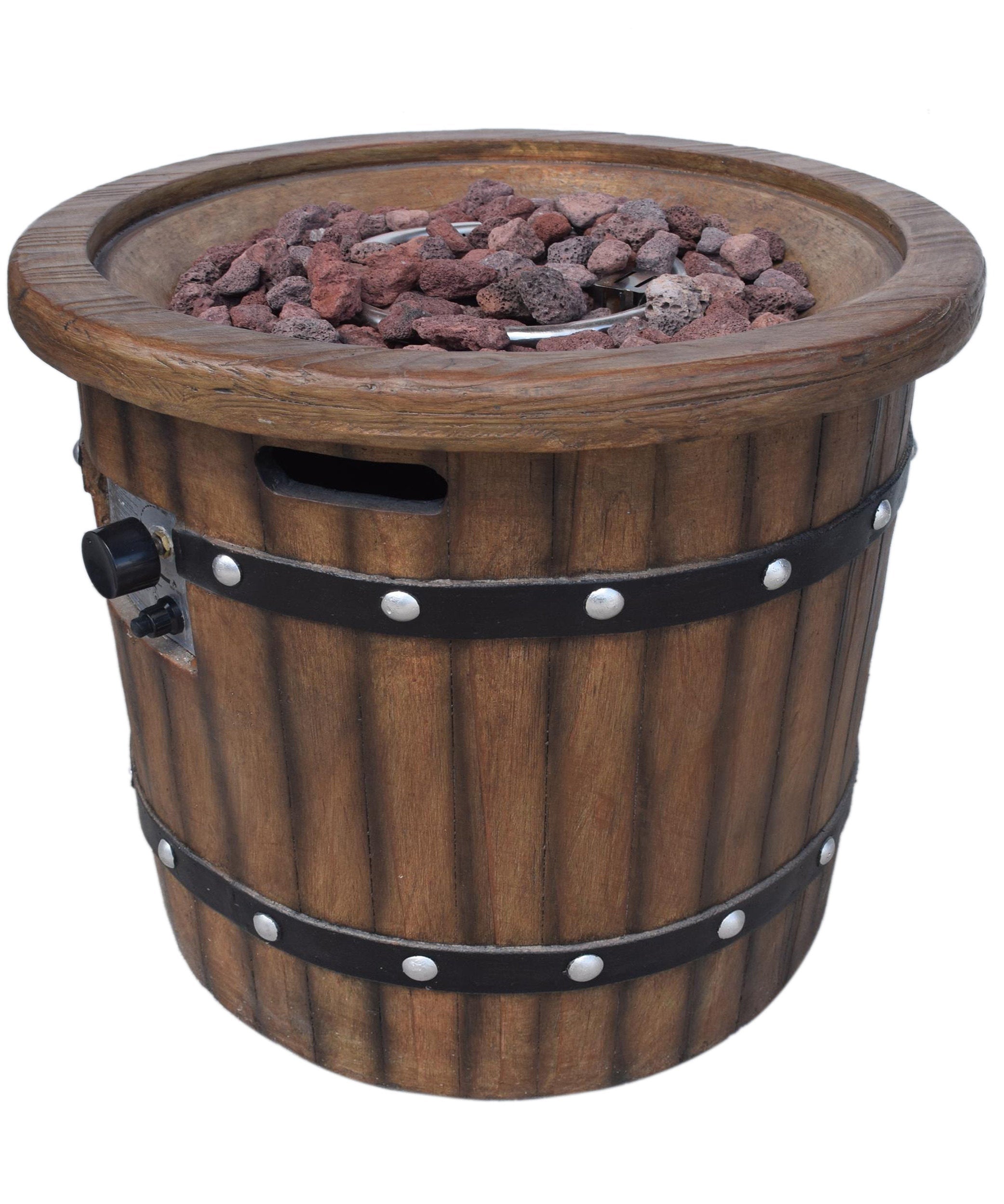 Alora 25-Inch Round 40K BTU Liquid Propance Concrete Fire Pit (SAK88764)