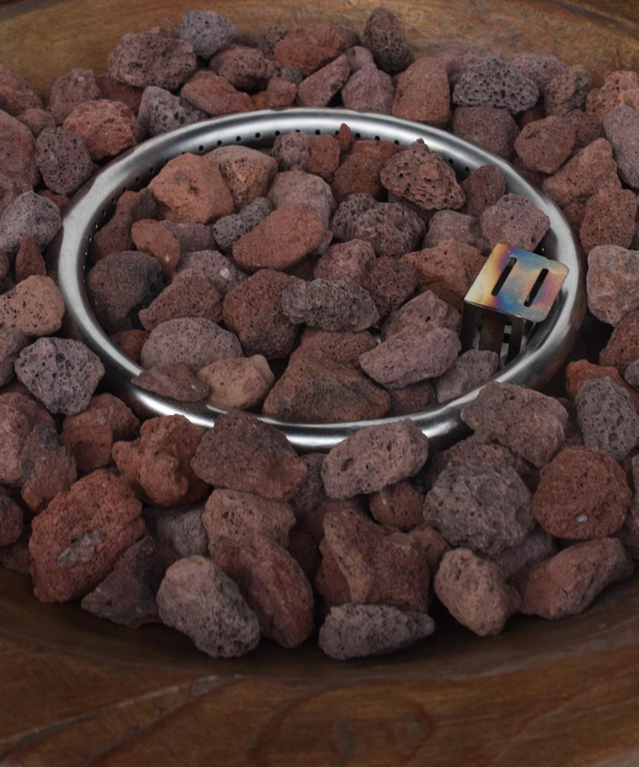 Alora 25-Inch Round 40K BTU Liquid Propance Concrete Fire Pit (SAK88764)