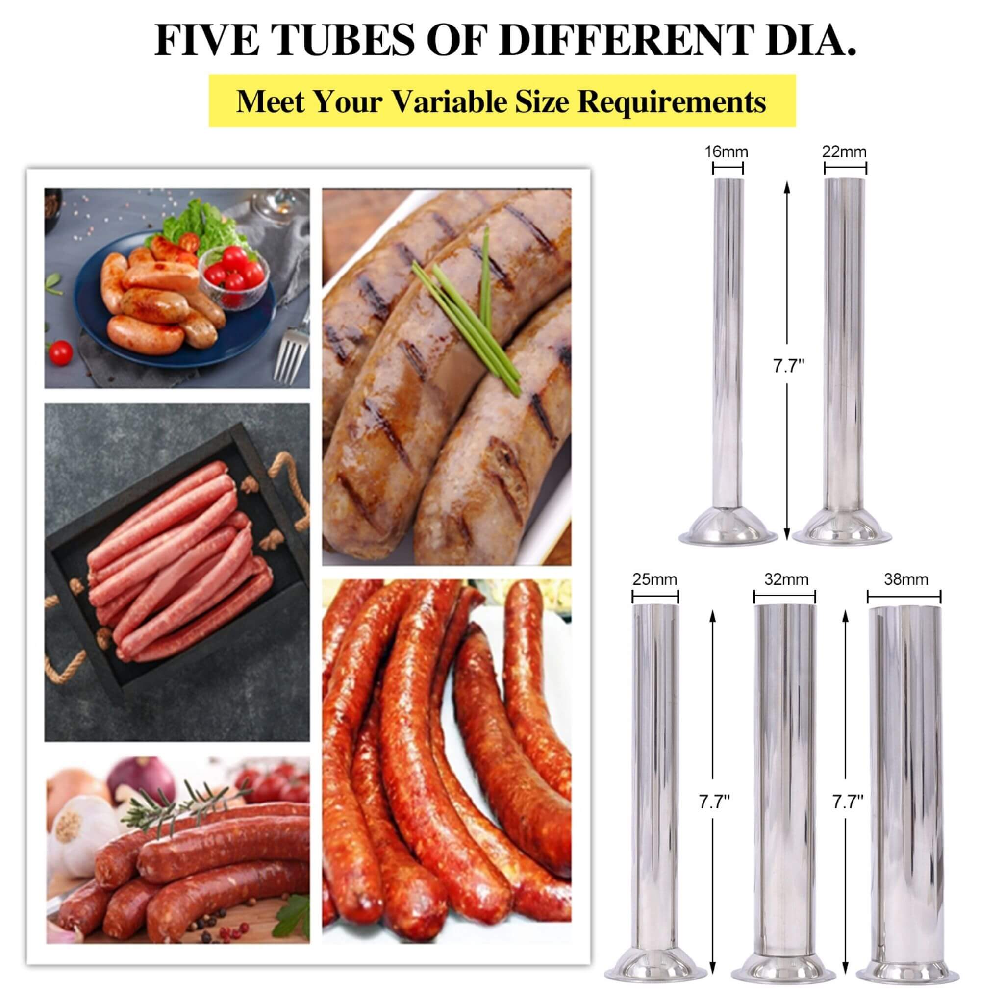 25L Commercial Electric Stainless Steel Sausage Maker Stuffer (SAK29537)