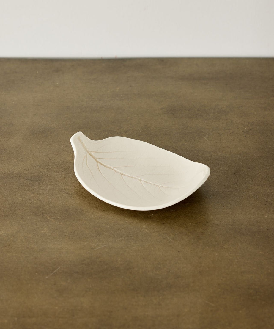Porcelain Leaf Trinket Dish
