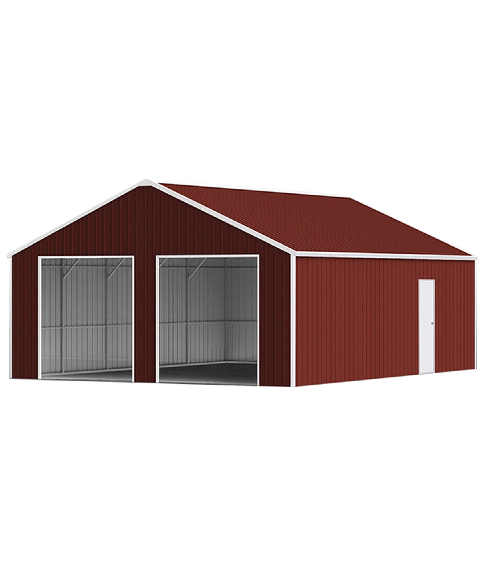 [25X33FT] Alora Heavy-Duty Dual-Door Galvanized Steel Storage Shed (SAK72345)