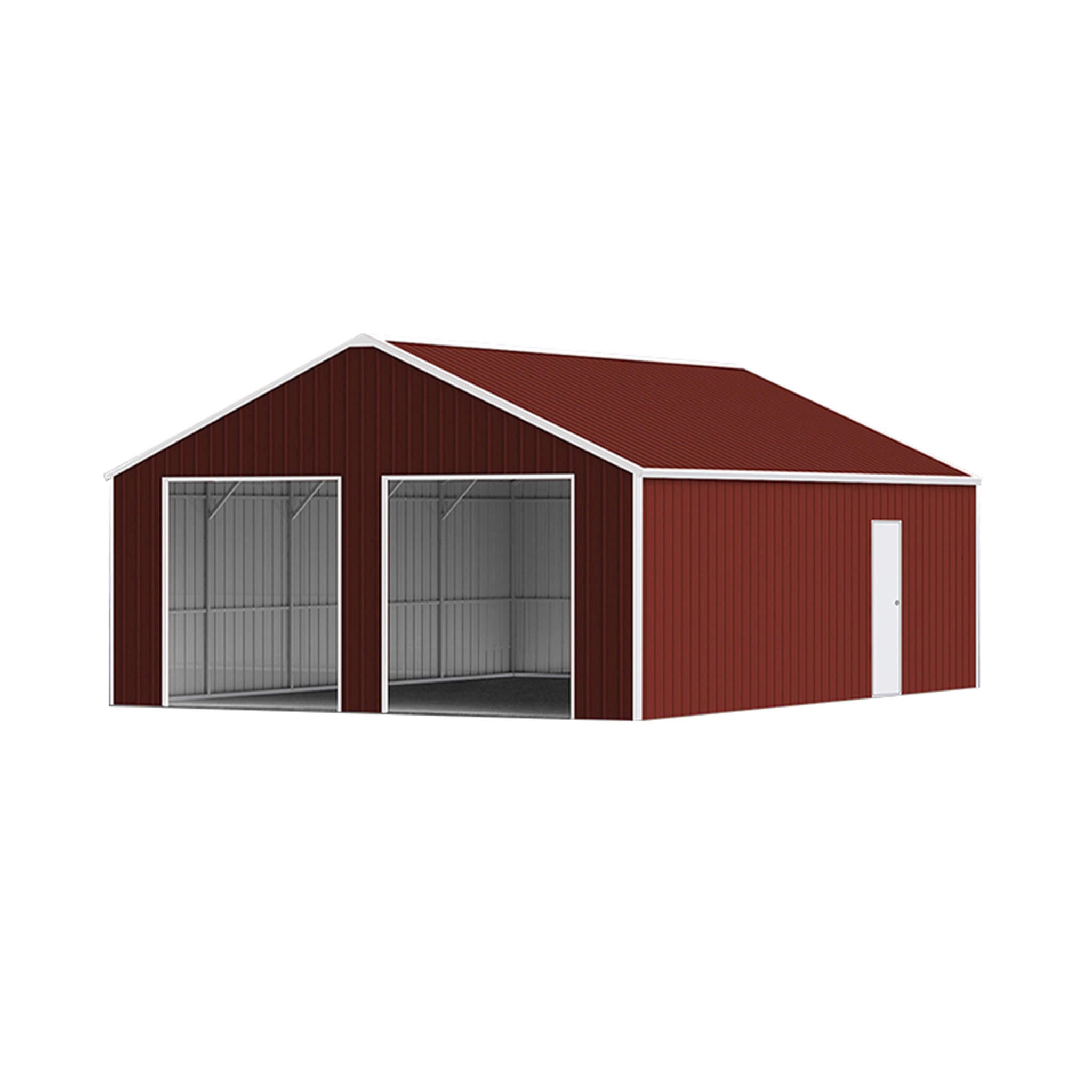 [25X33FT] Alora Heavy-Duty Dual-Door Galvanized Steel Storage Shed (SAK72345)