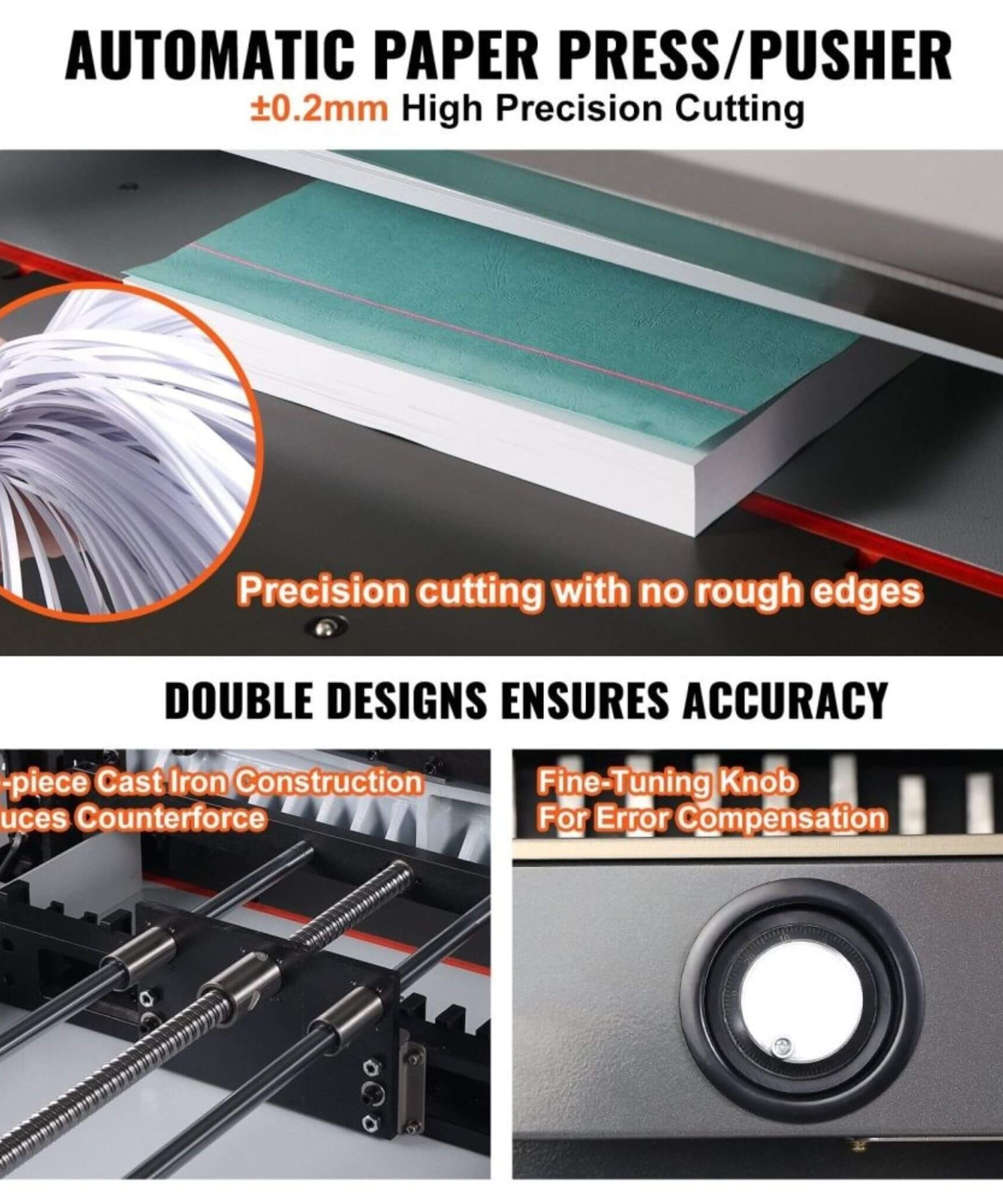 26-Inch Electric Heavy-Duty Hydraulic Paper Cutter Machine With Touchscreen (SAK92518)