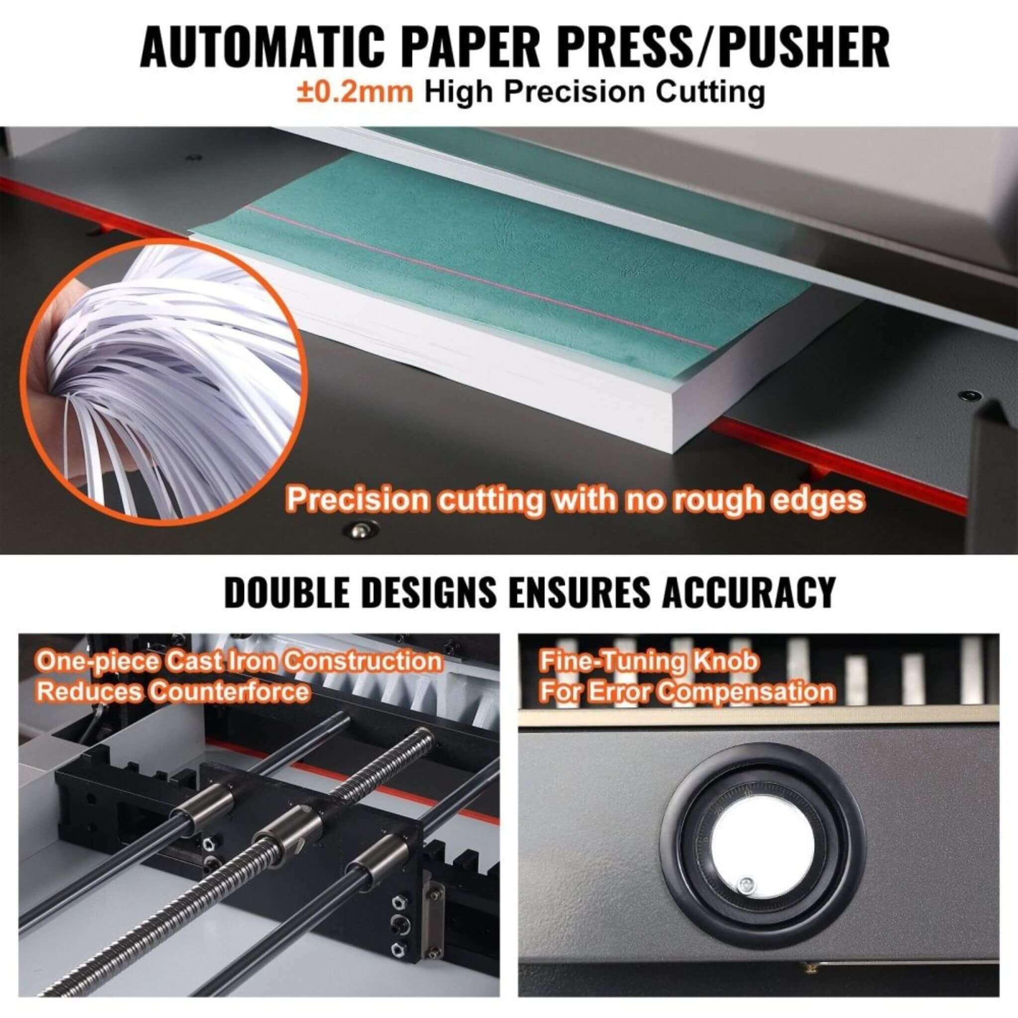 26-Inch Electric Heavy-Duty Hydraulic Paper Cutter Machine With Touchscreen (SAK92518)