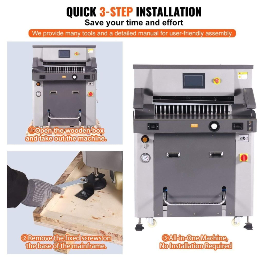 26-Inch Electric Heavy-Duty Hydraulic Paper Cutter Machine With Touchscreen (SAK92518)