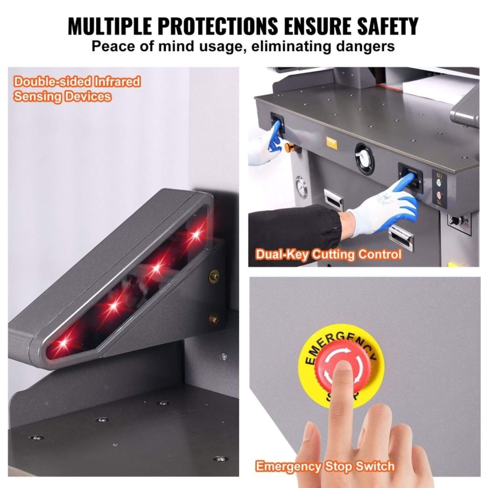 26-Inch Electric Heavy-Duty Hydraulic Paper Cutter Machine With Touchscreen (SAK92518)
