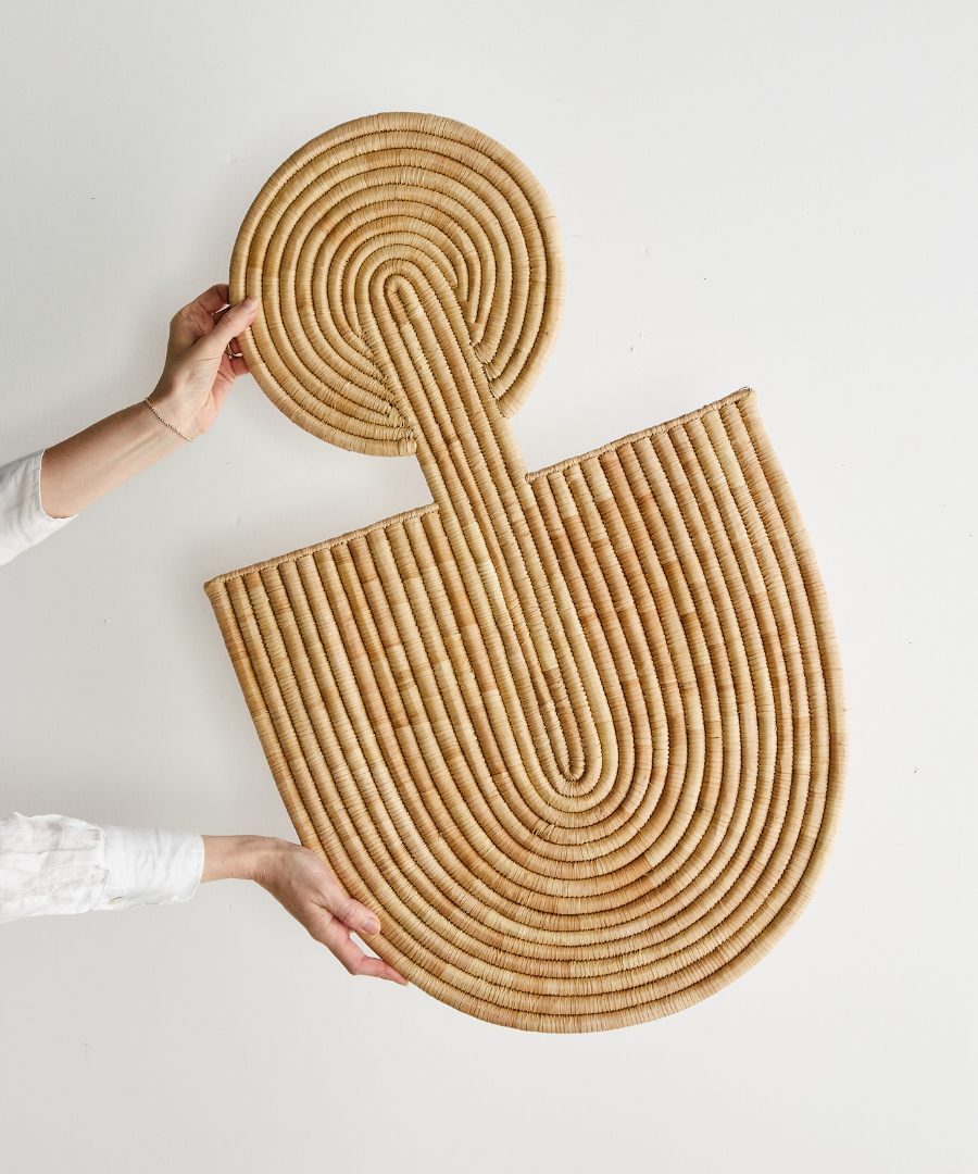 Maravi Natural Palm Leaves Woven Wall Art