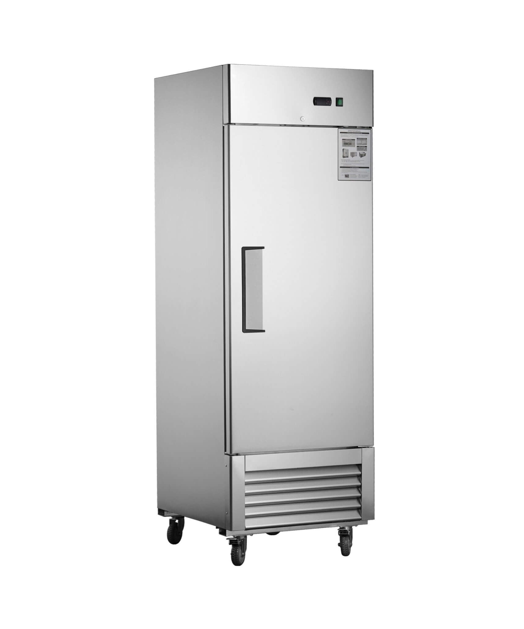 Heavy-Duty 27-Inch 8.7 Cu.Ft Commercial Upright Stainless Steel Reach-In Freezer (SAK43815)