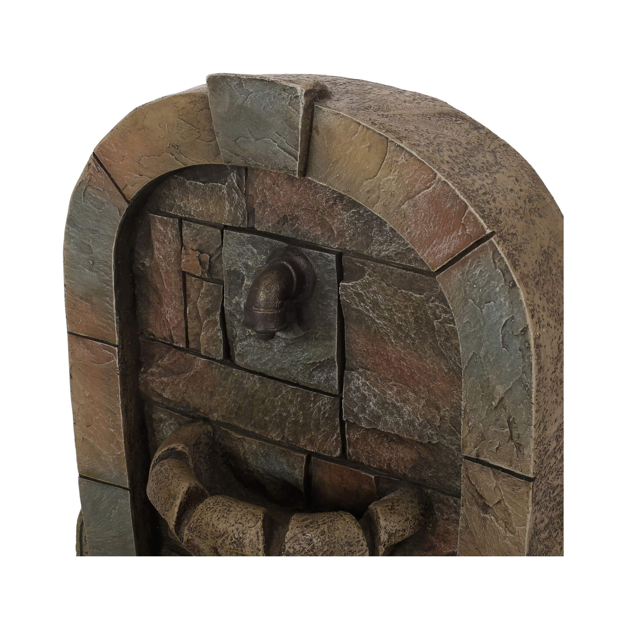 Alora 29-Inch Tall Outdoor Weather-Resistant Faux Stone Floor Fountain (SAK63421)