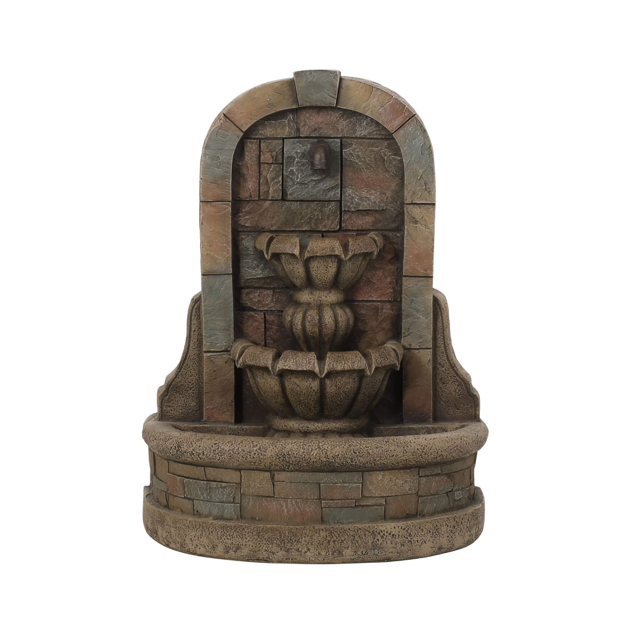 Alora 29-Inch Tall Outdoor Weather-Resistant Faux Stone Floor Fountain (SAK63421)
