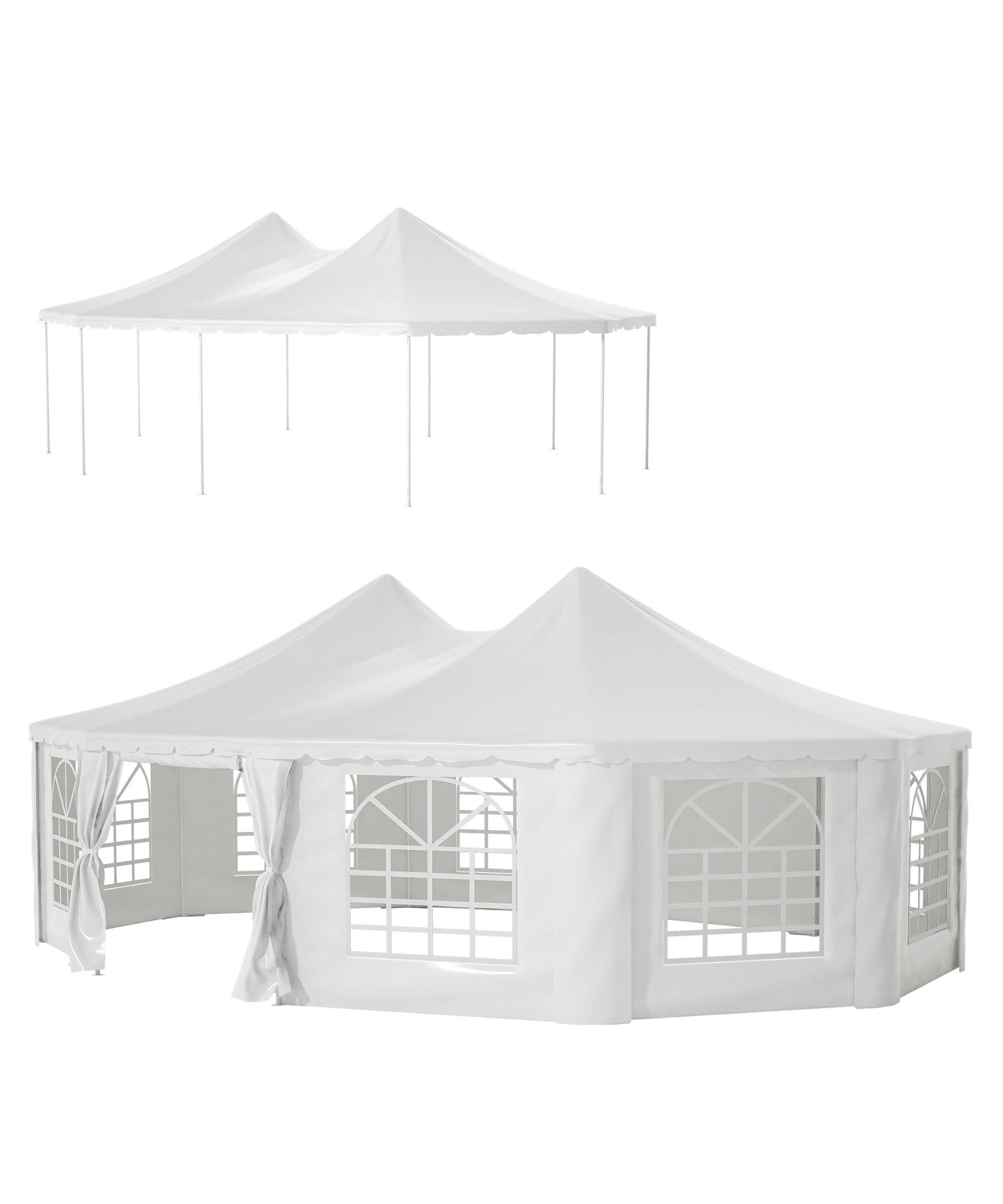 [29X21FT] Extra-Large Heavy-Duty Outdoor Waterproof Party, Wedding Tent With Steel Frame (SAK53821)