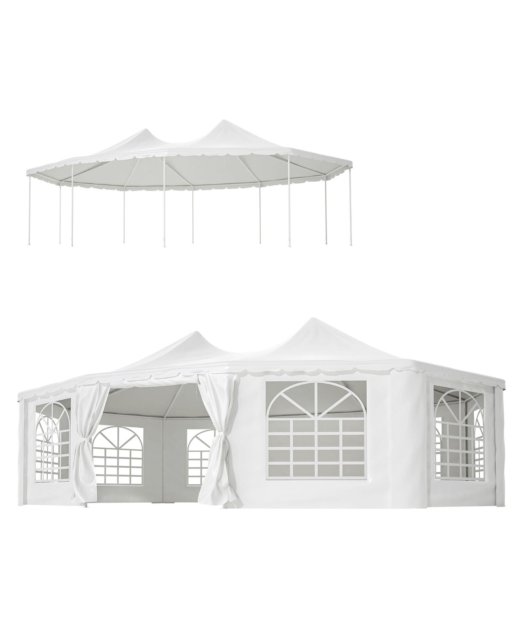 [29X21FT] Extra-Large Heavy-Duty Outdoor Waterproof Party, Wedding Tent With Steel Frame (SAK53821)