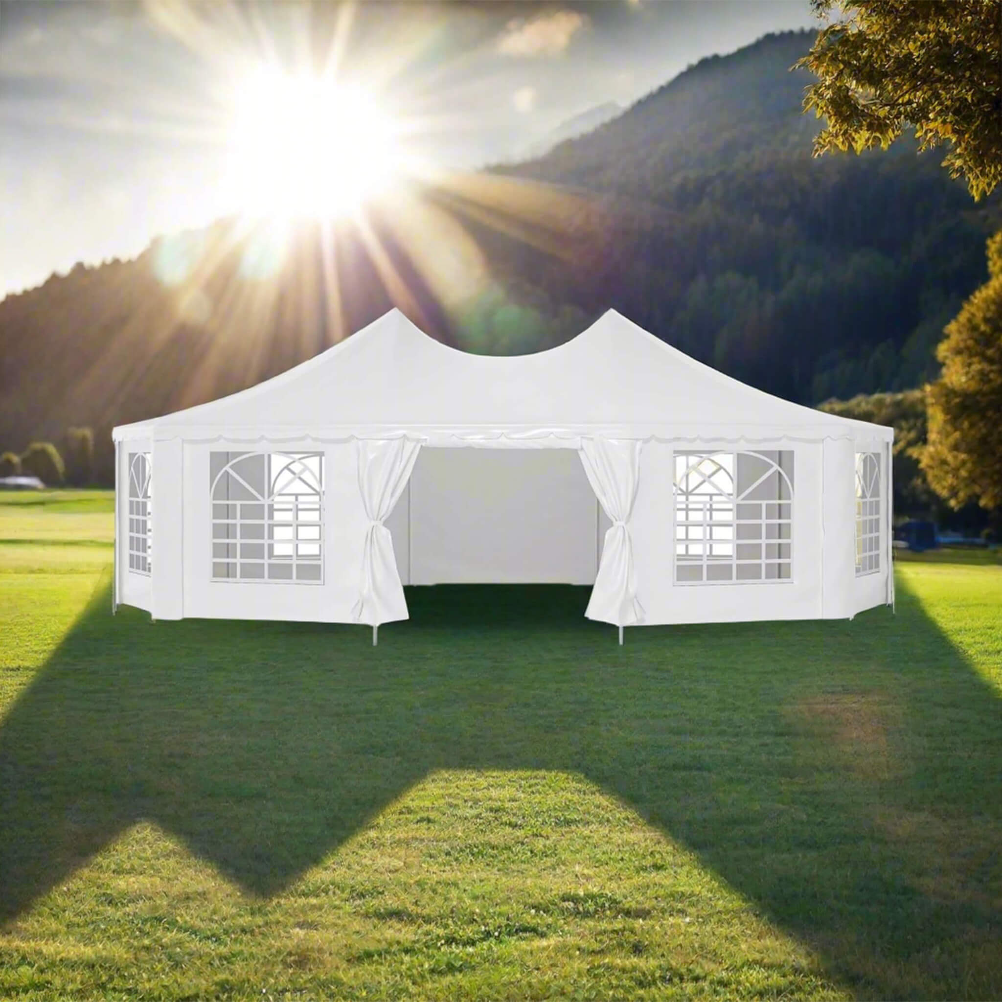 [29X21FT] Extra-Large Heavy-Duty Outdoor Waterproof Party, Wedding Tent With Steel Frame (SAK53821)