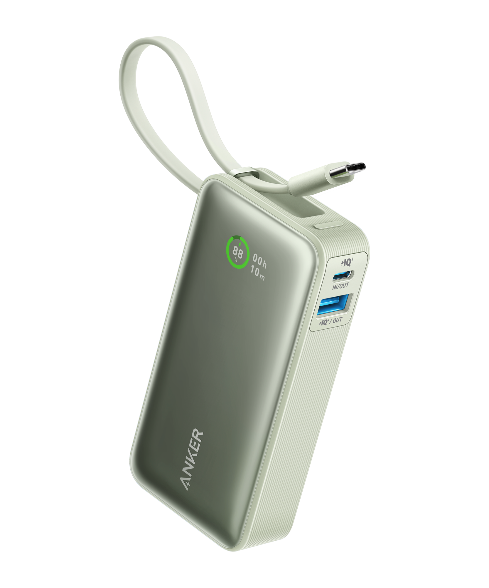 Anker Nano Power Bank (30W, Built-In USB-C Cable)