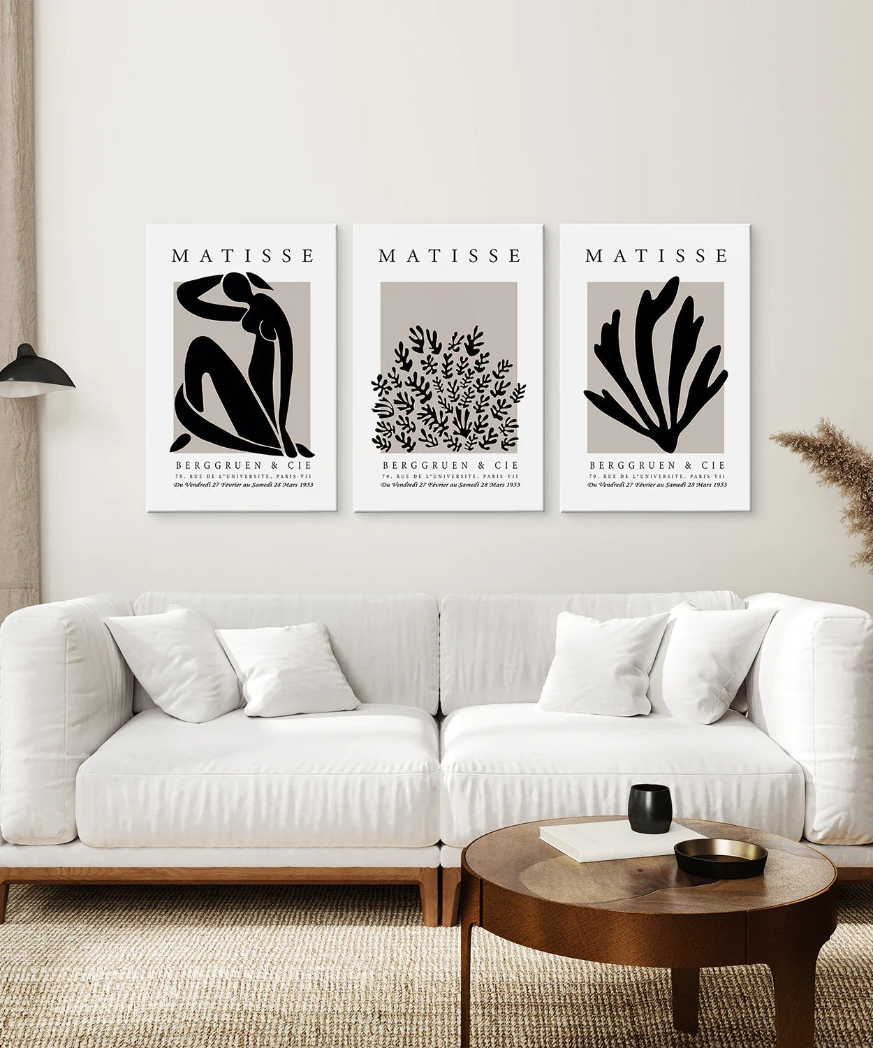 Henri Matisse La Gerbe Kunstdruck-Set – 3 Vintage-Drucke