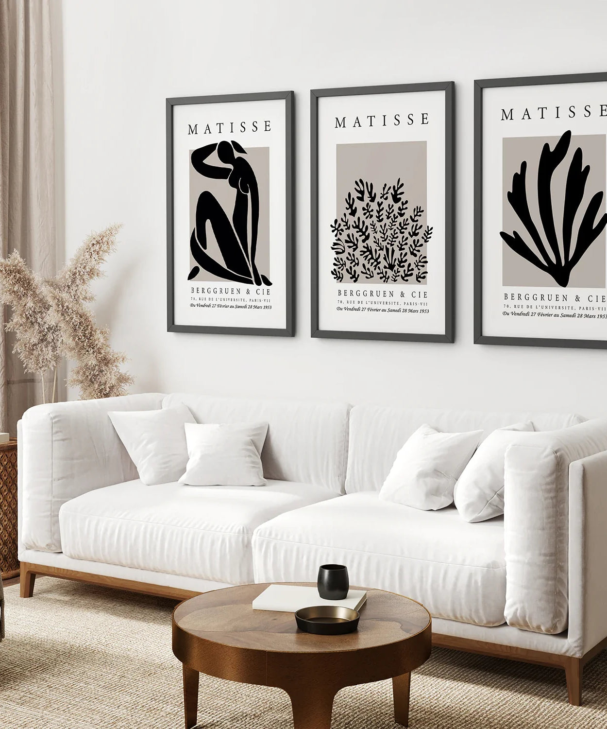 Henri Matisse La Gerbe Kunstdruck-Set – 3 Vintage-Drucke