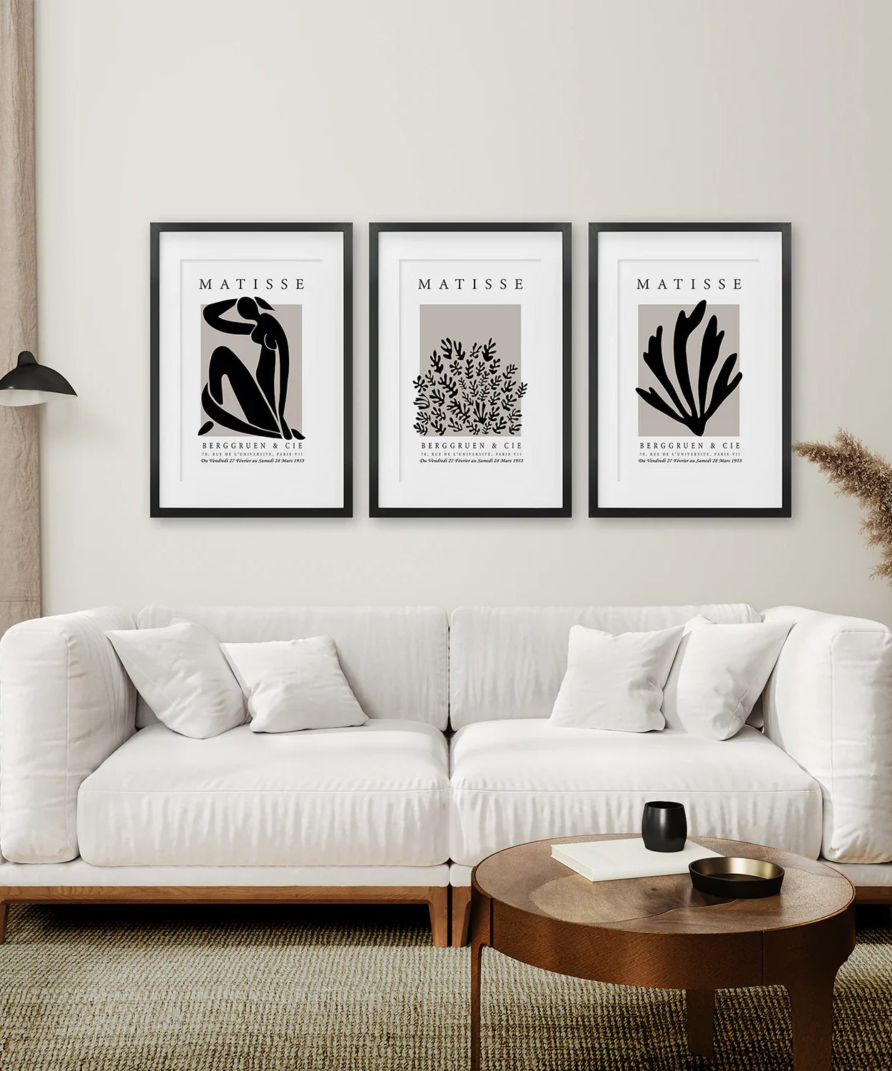 Henri Matisse La Gerbe Kunstdruck-Set – 3 Vintage-Drucke