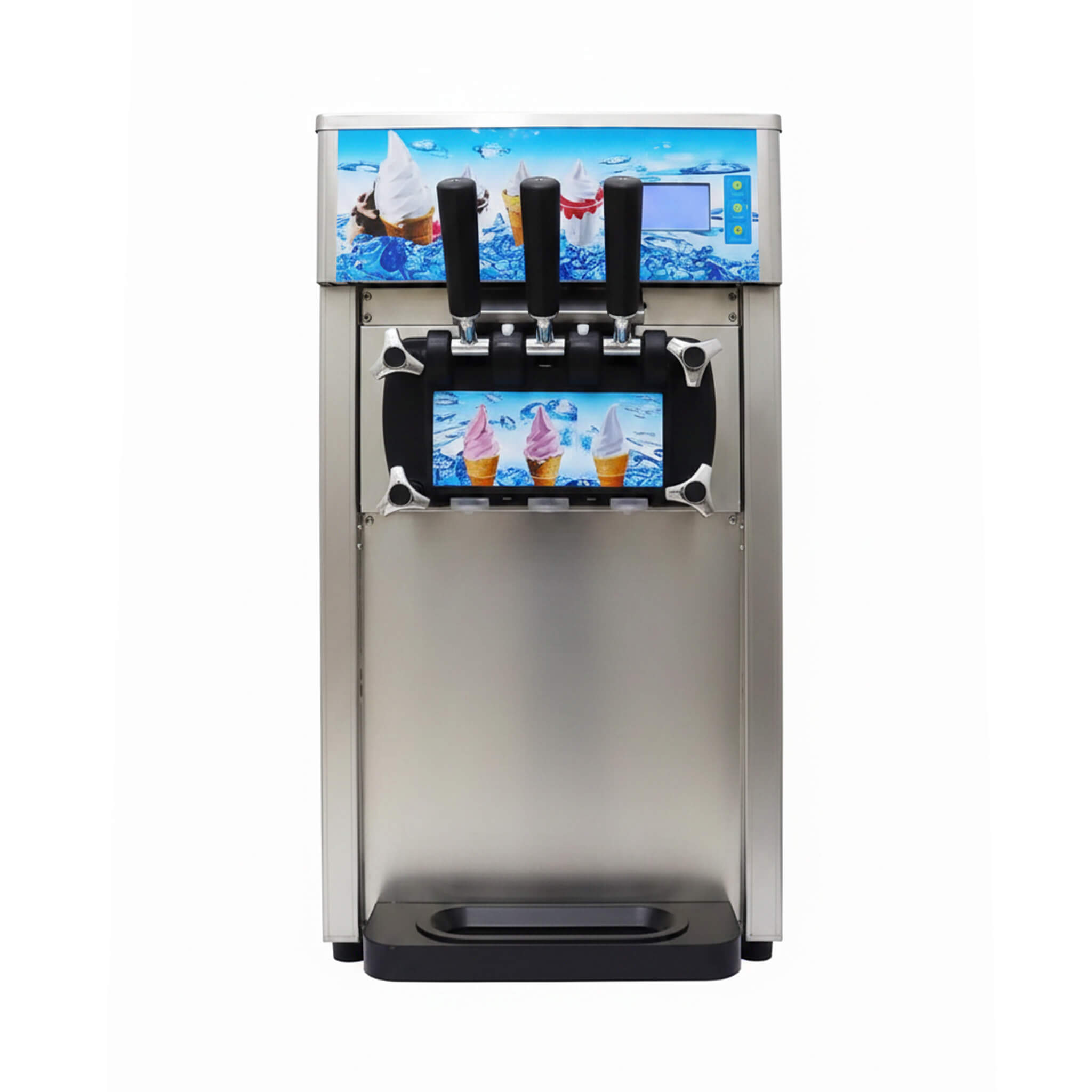 3-Flavor 9L Commercial 1200W Countertop Soft Serve Machine (SAK51986)