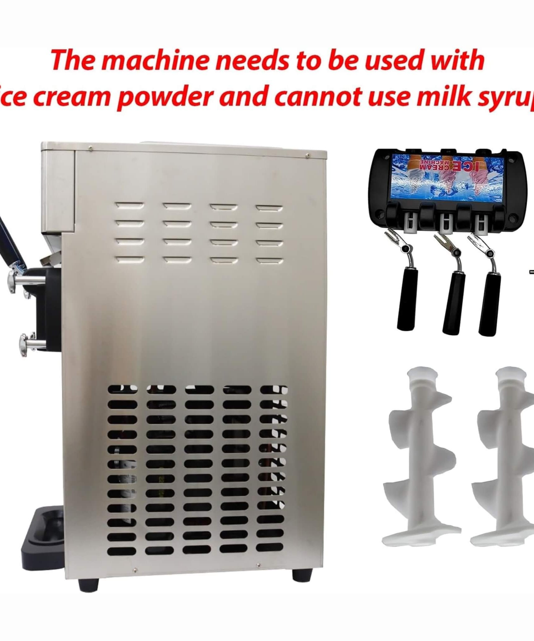 3-Flavor 9L Commercial 1200W Countertop Soft Serve Machine (SAK51986)
