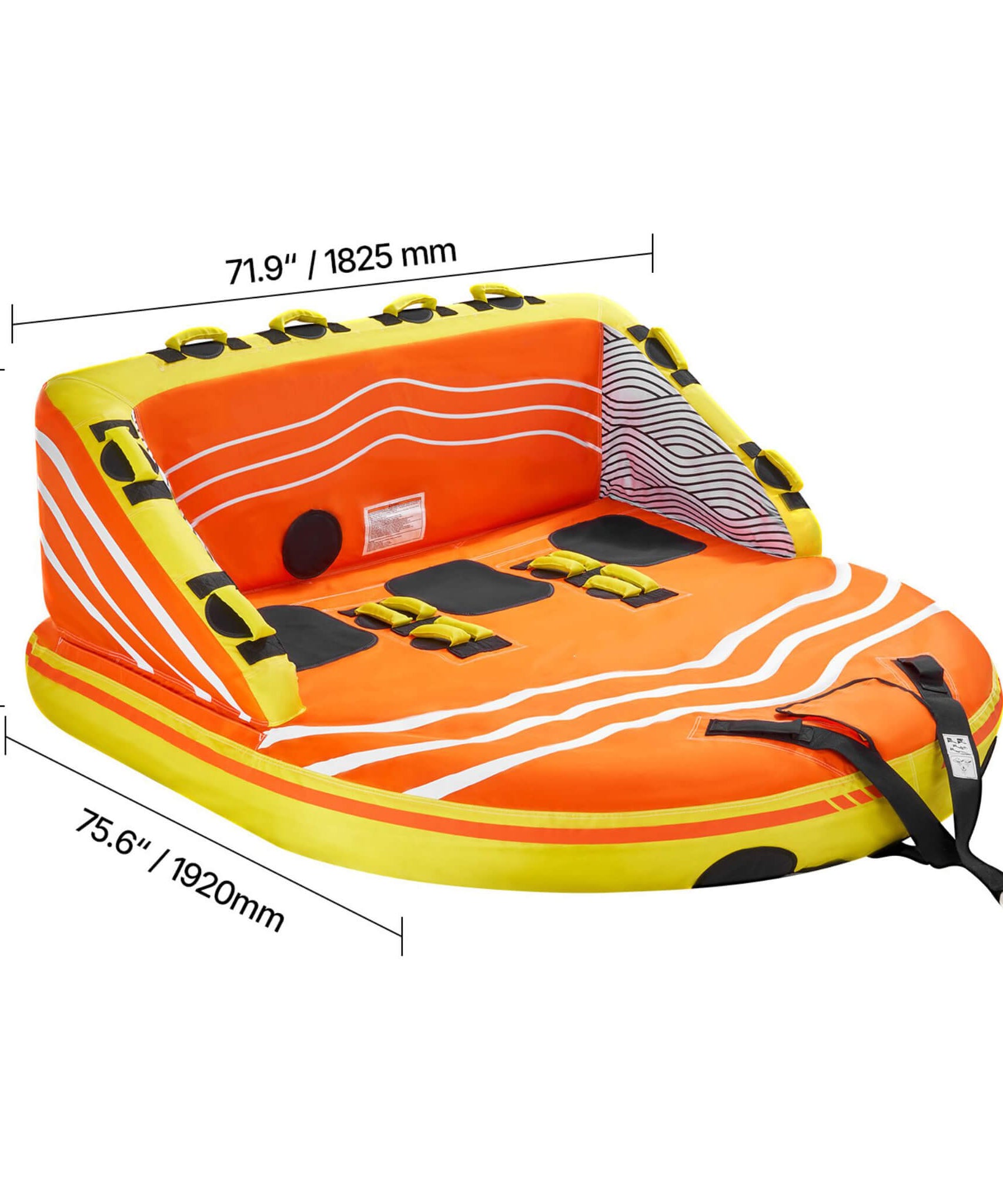 3-Person Inflatable Towable Boat Tube For Water Sports (SAK48091)