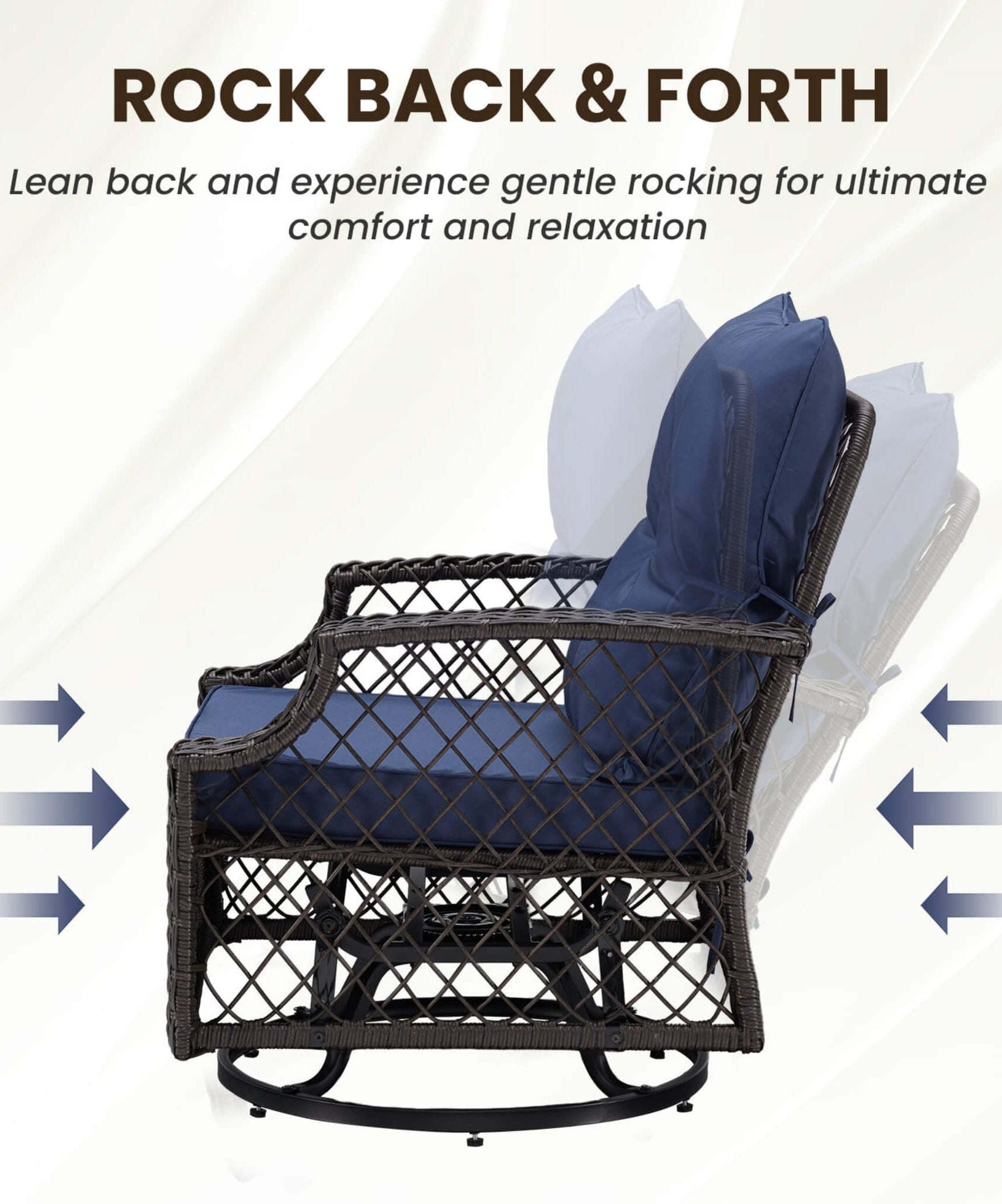Alora 3-Piece Wicker Patio Bistro Set W/ Swivel Chairs And Table (SAK14789)