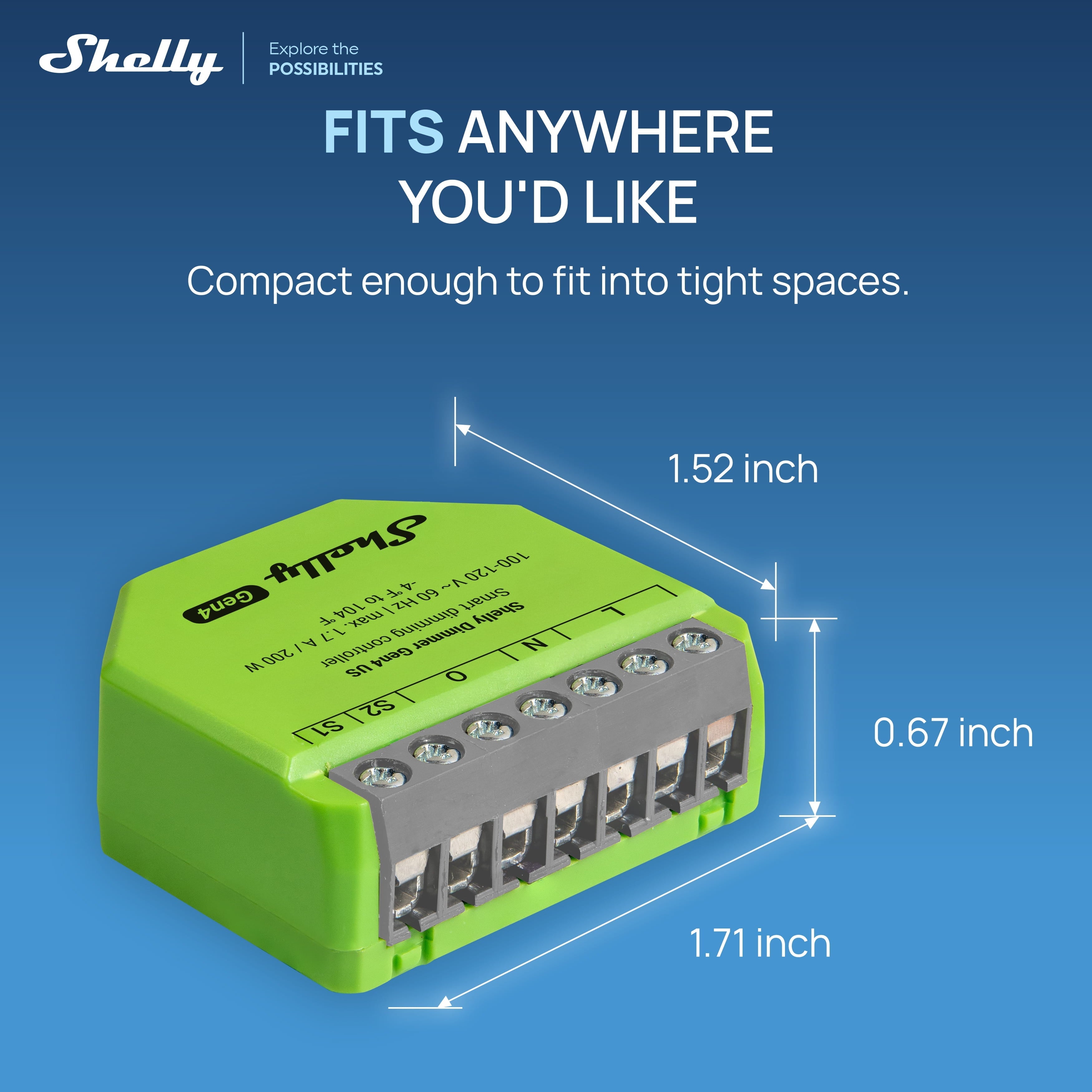 Shelly Dimmer Gen4 US UL-Certified