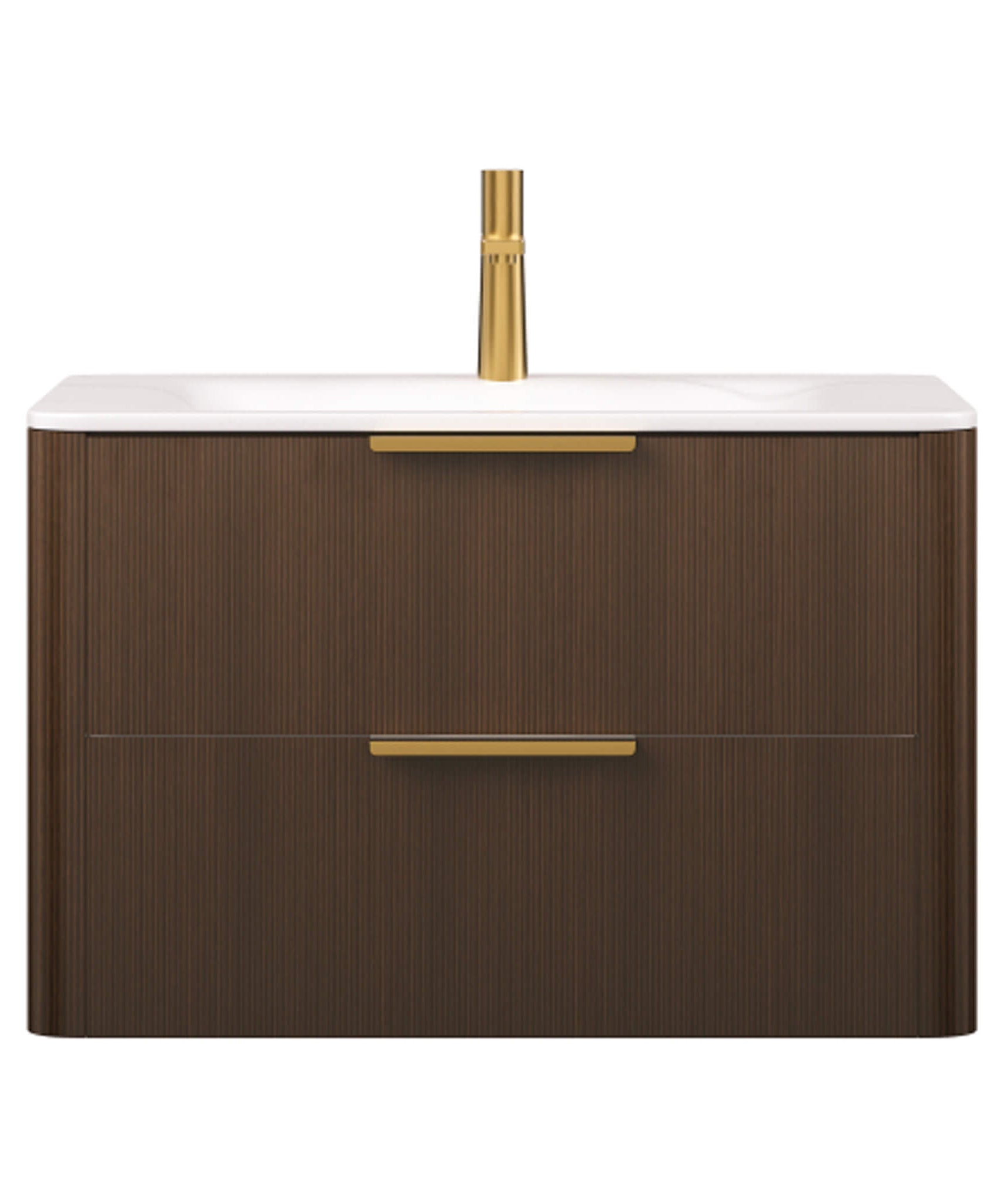 Nuvia Luxury 30/36-Inch Sintered Stone Floating Bathroom Vanity With Sink (SAK70429)