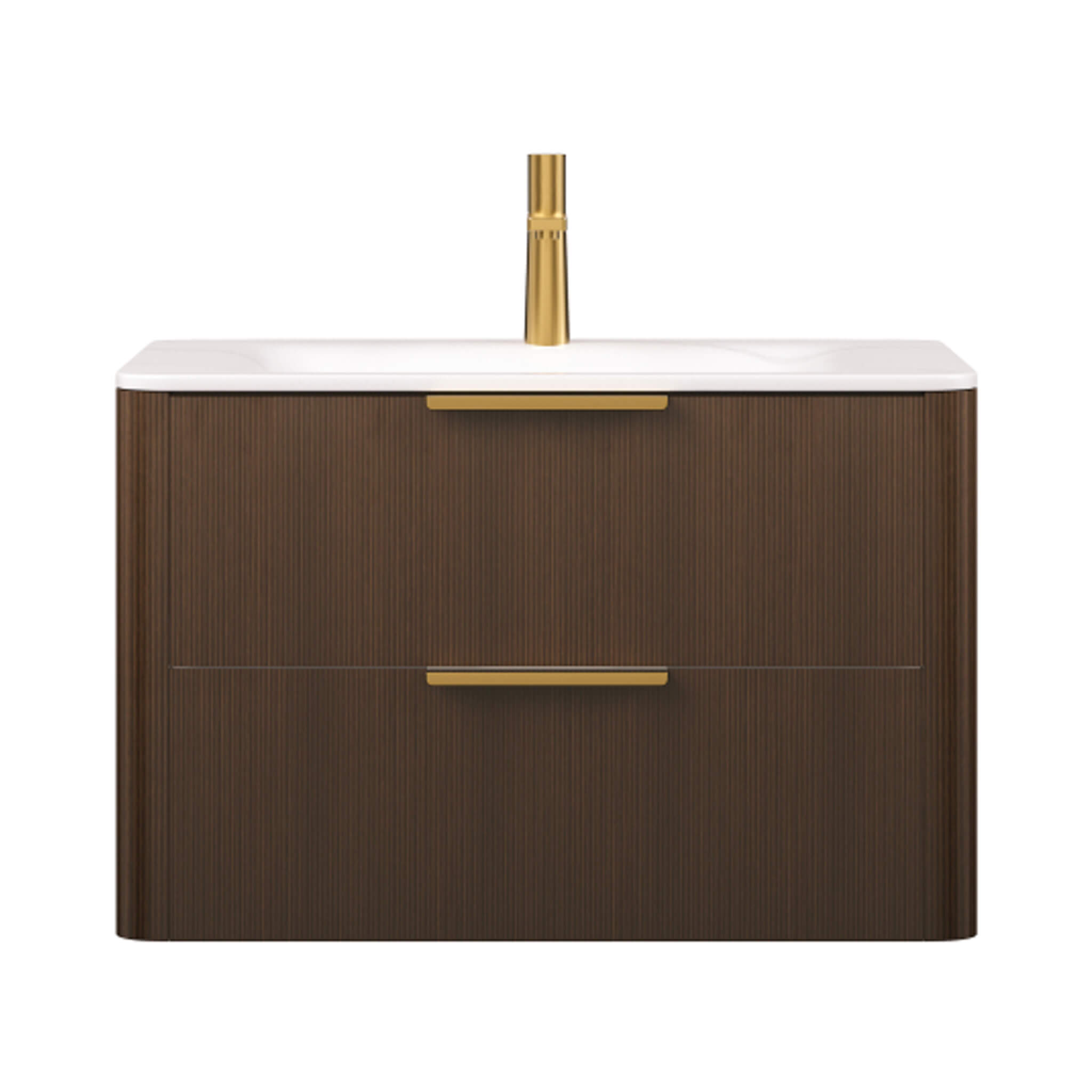 Nuvia Luxury 30/36-Inch Sintered Stone Floating Bathroom Vanity With Sink (SAK70429)
