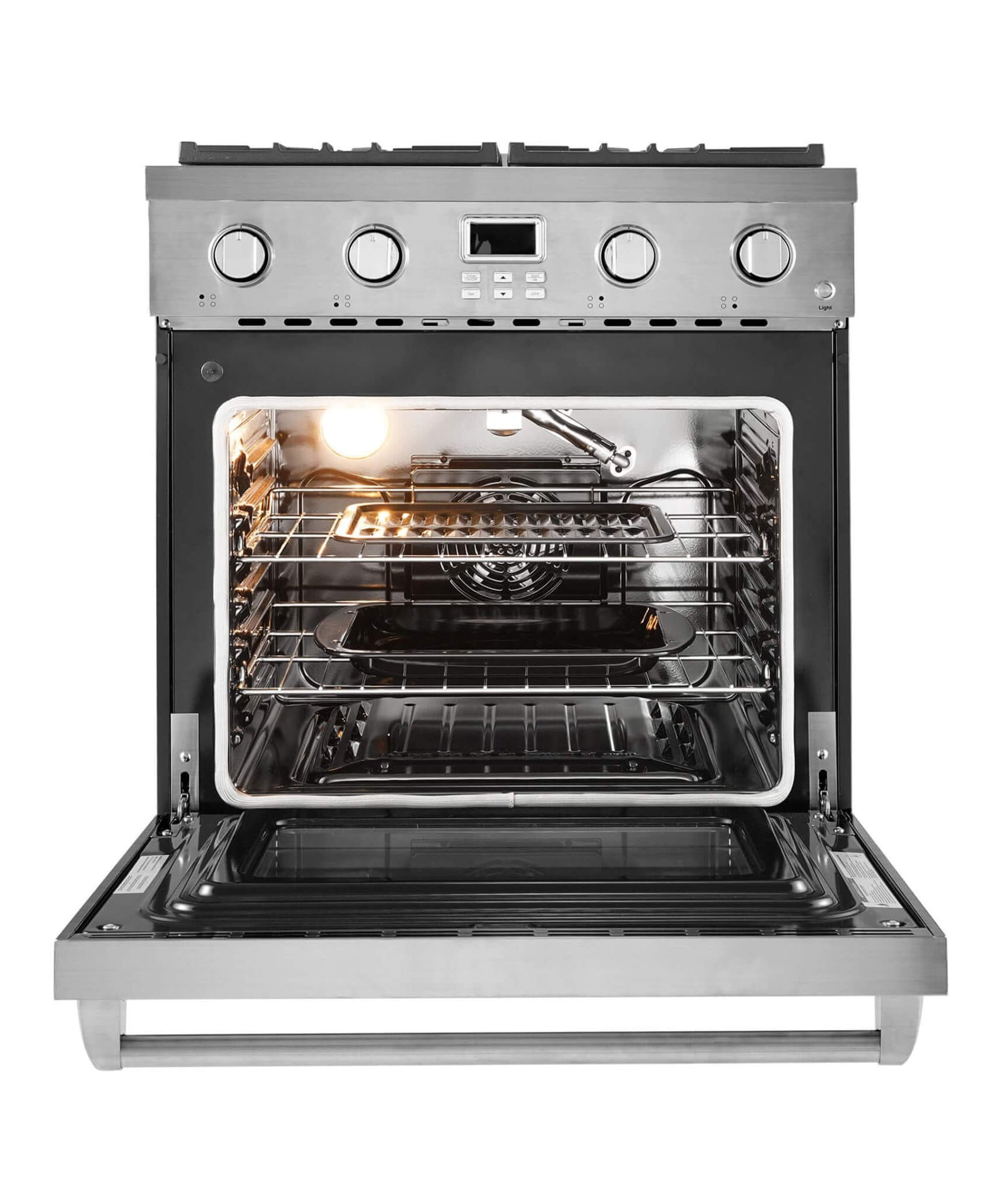 30-Inch Stainless Steel Convection Gas Range Oven With 4-Sealed Burners (SAK25187)