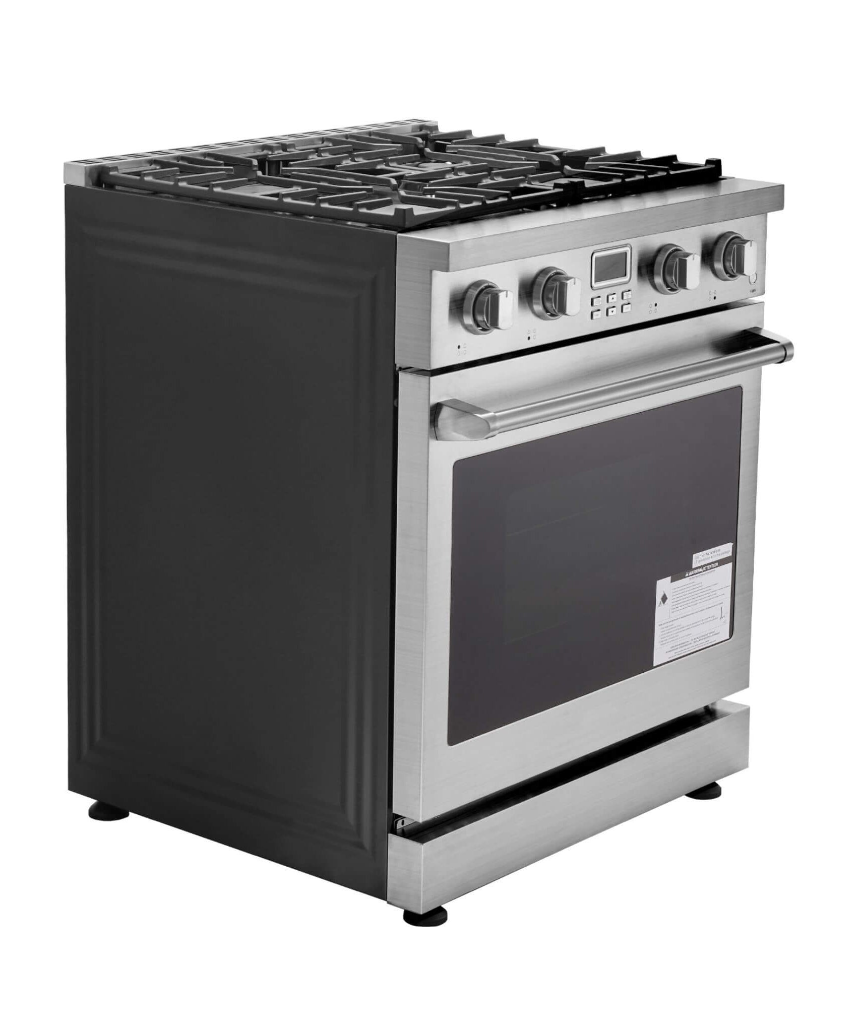 30-Inch Stainless Steel Convection Gas Range Oven With 4-Sealed Burners (SAK25187)
