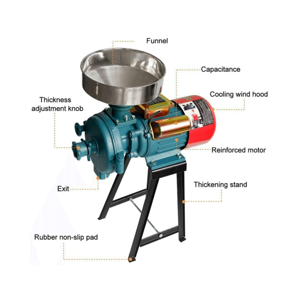 3000W Commercial Electric Dry Corn Wheat Grain Mill Grinder (SAK91135)