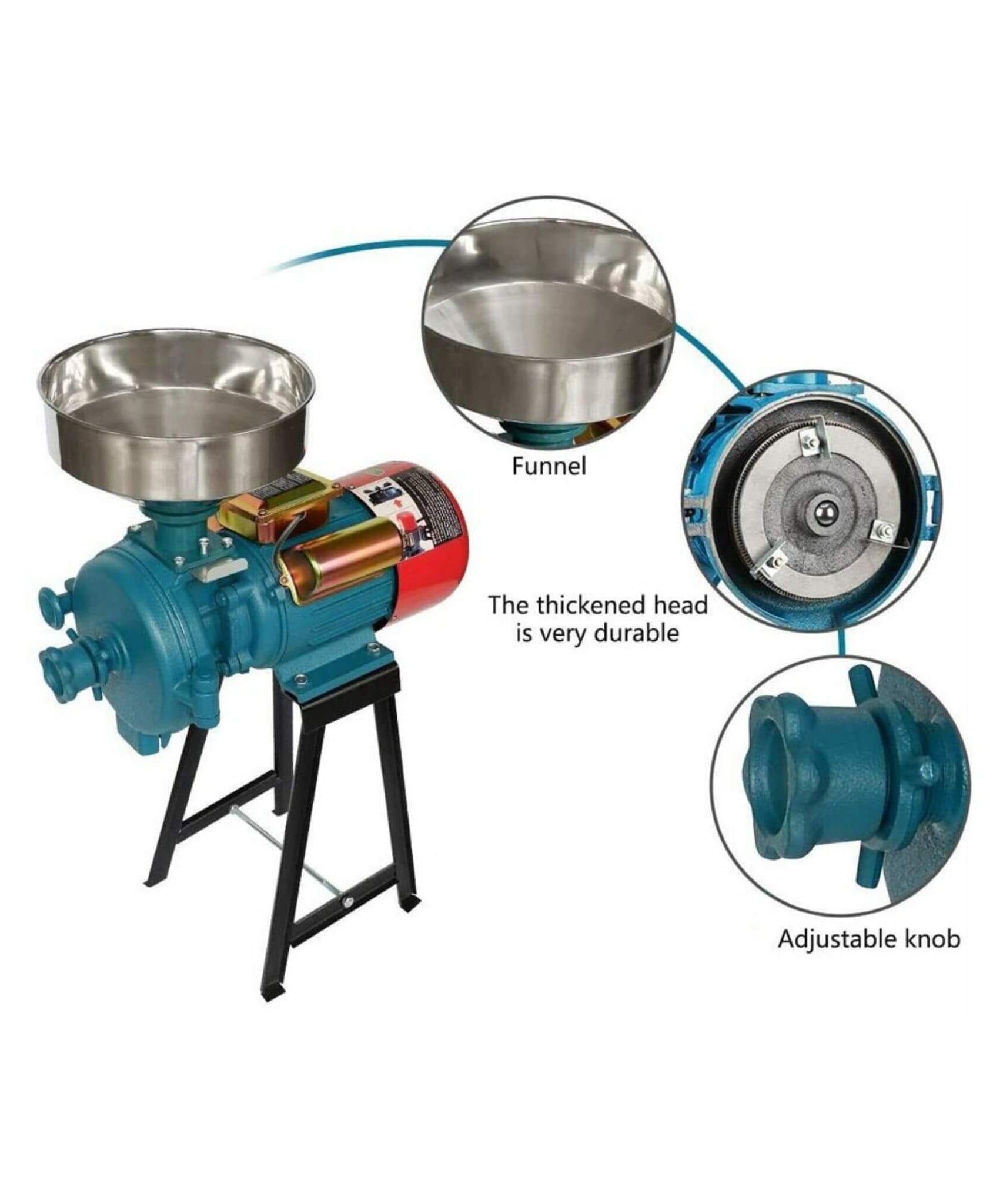 3000W Commercial Electric Dry Corn Wheat Grain Mill Grinder (SAK91135)