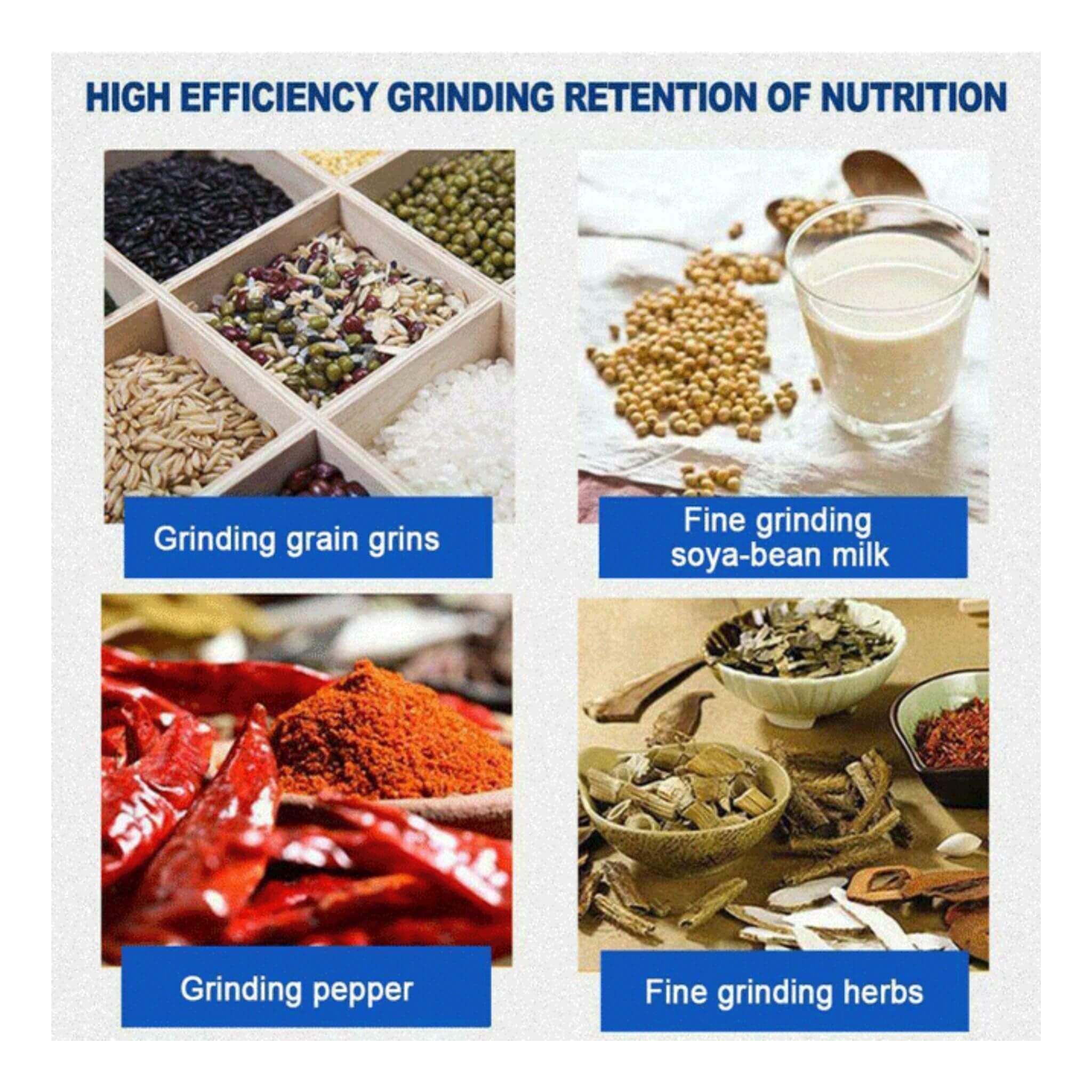 3000W Commercial Electric Dry Corn Wheat Grain Mill Grinder (SAK91135)