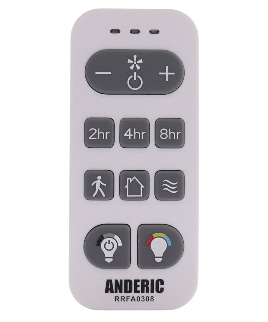 Anderic RRFA0308 Ceiling fan Remote Control for Harbor Breeze Boltz III, Mac III, Reverdy, Flanagan III, and Crestwell Fans - A25-FA0188A