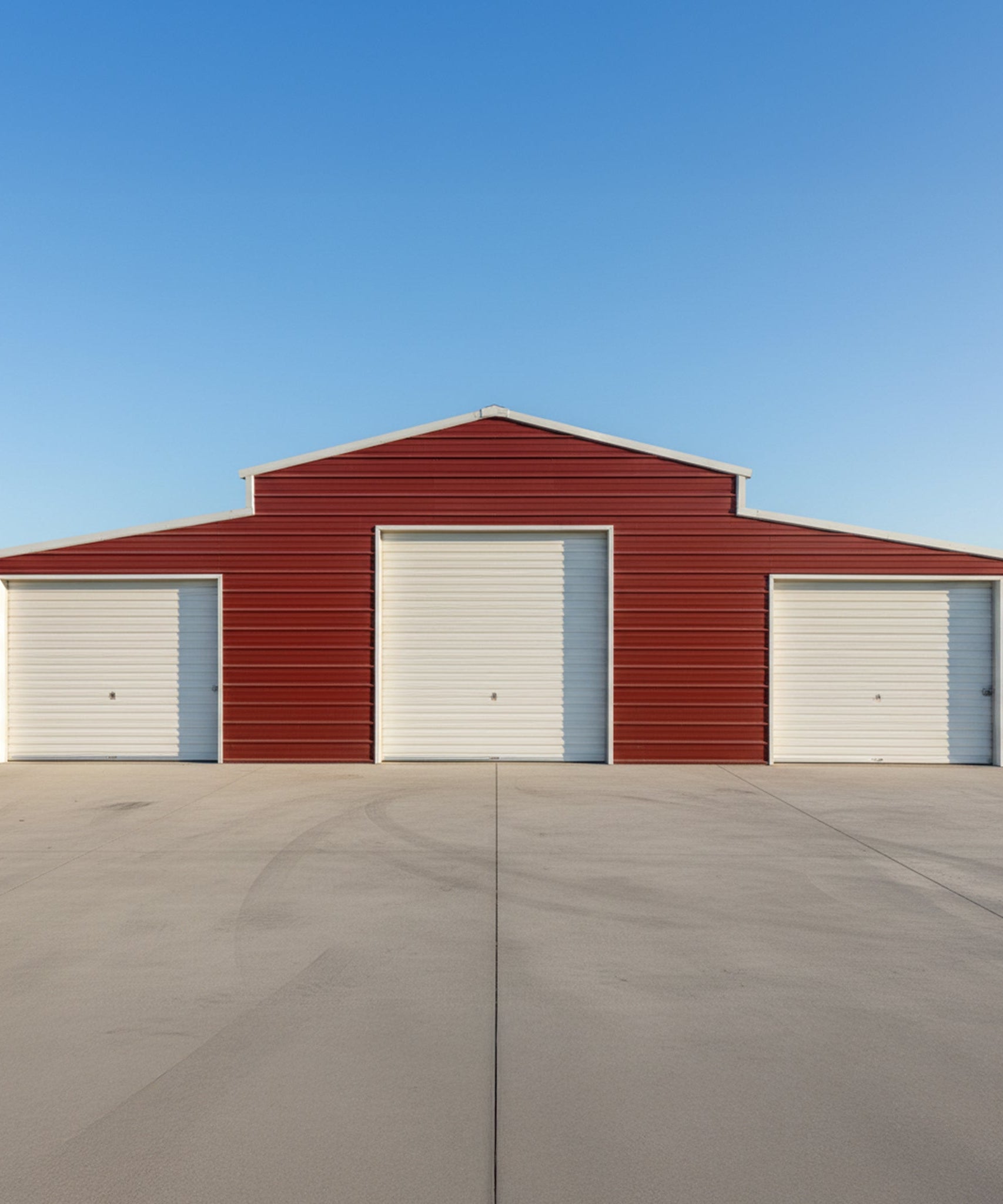 [30X42FT] Heavy-Duty All-Weather 3-Garage Galvanized Steel Storage Shed (SAK18765)