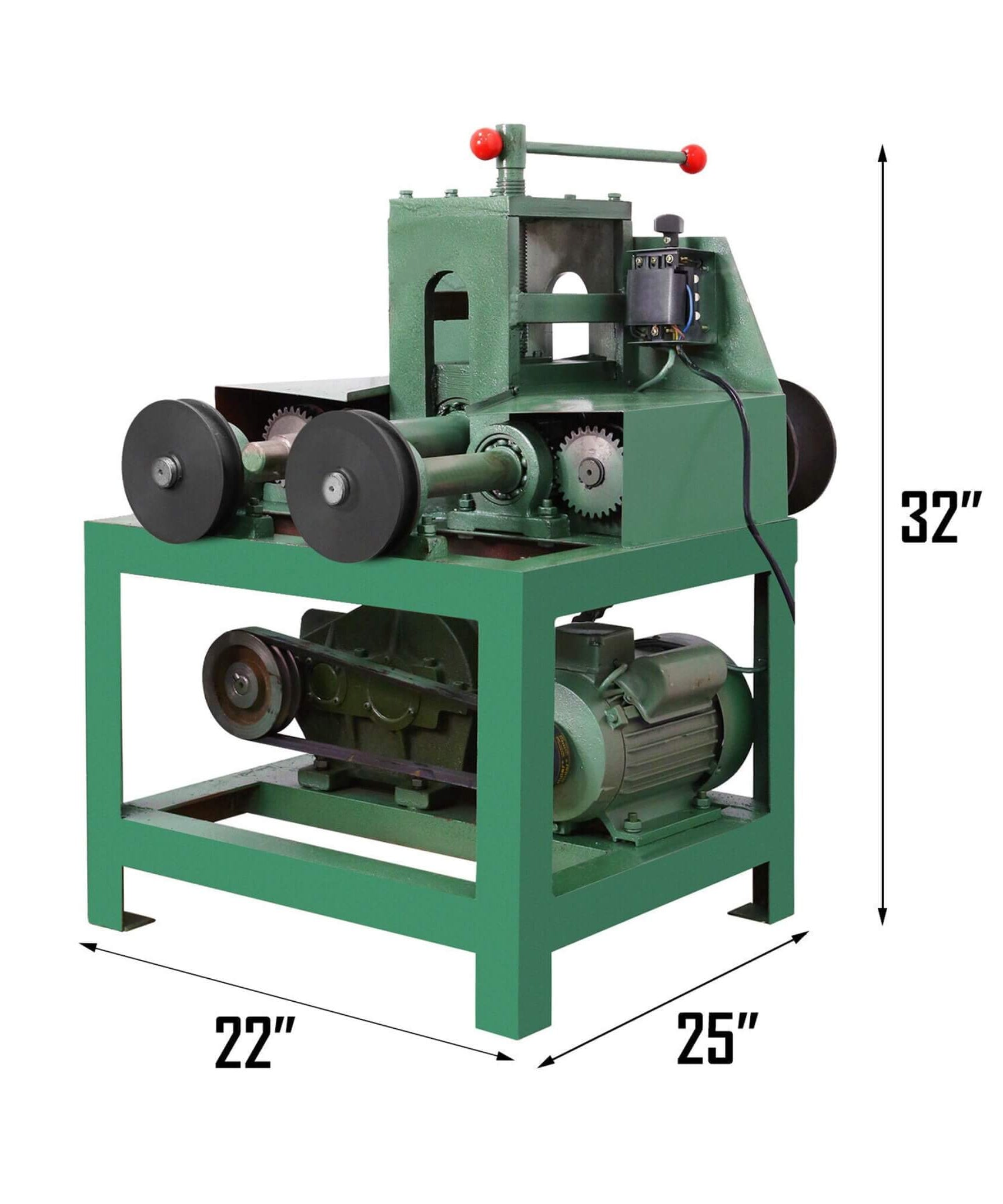 32-Inch Heavy-Duty Electric Industrial Square Pipe Tube Bender Machine With Die Set (SAK21576)