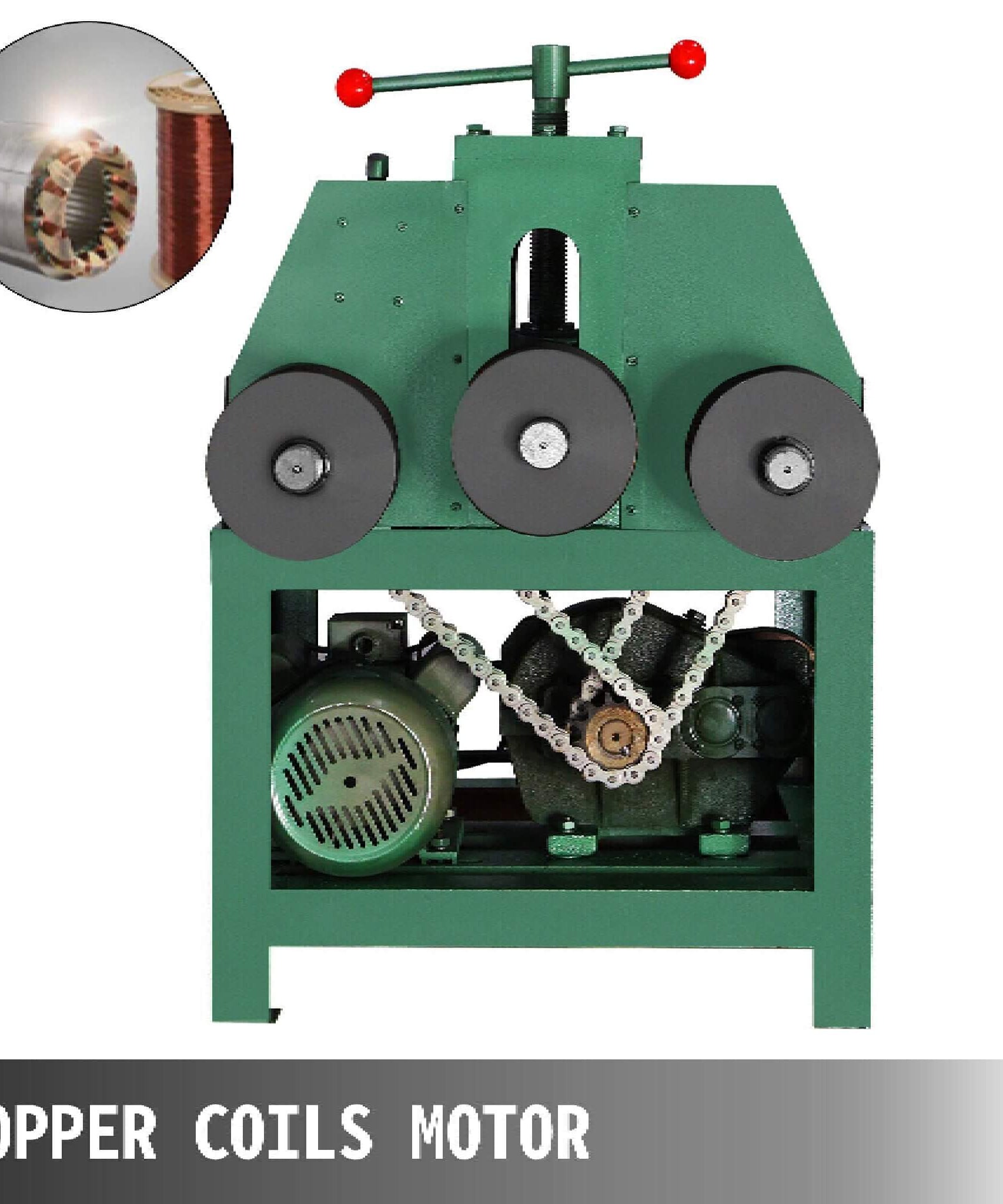 32-Inch Heavy-Duty Electric Industrial Square Pipe Tube Bender Machine With Die Set (SAK21576)